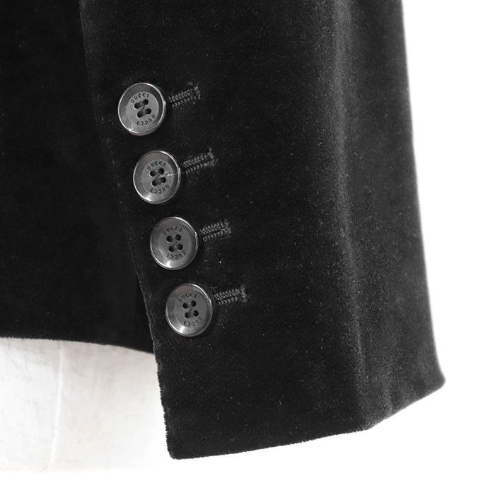 Gucci Gucci Gucci Velour Cotton Blend Tailored Jacket Cotton Outerwear DUTY FREE for USA Size ONE SIZE - 14 Thumbnail