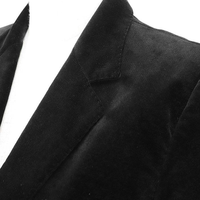 Gucci Gucci Gucci Velour Cotton Blend Tailored Jacket Cotton Outerwear DUTY FREE for USA Size ONE SIZE - 13 Thumbnail