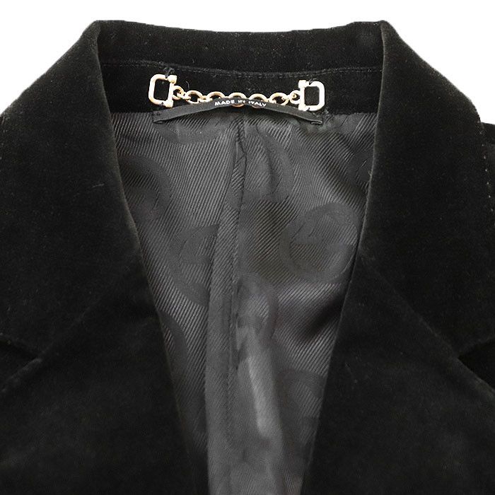 Gucci Gucci Gucci Velour Cotton Blend Tailored Jacket Cotton Outerwear DUTY FREE for USA Size ONE SIZE - 11 Thumbnail
