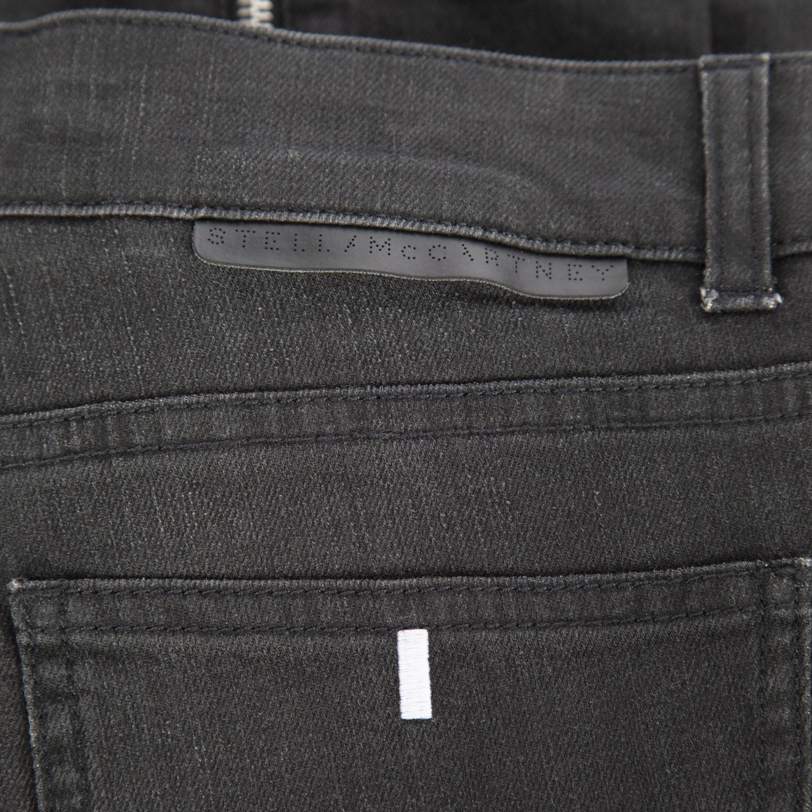 Stella McCartney Black Faded Zip Detail Jeans Size 30" / US 8 / IT 44 - 3 Thumbnail