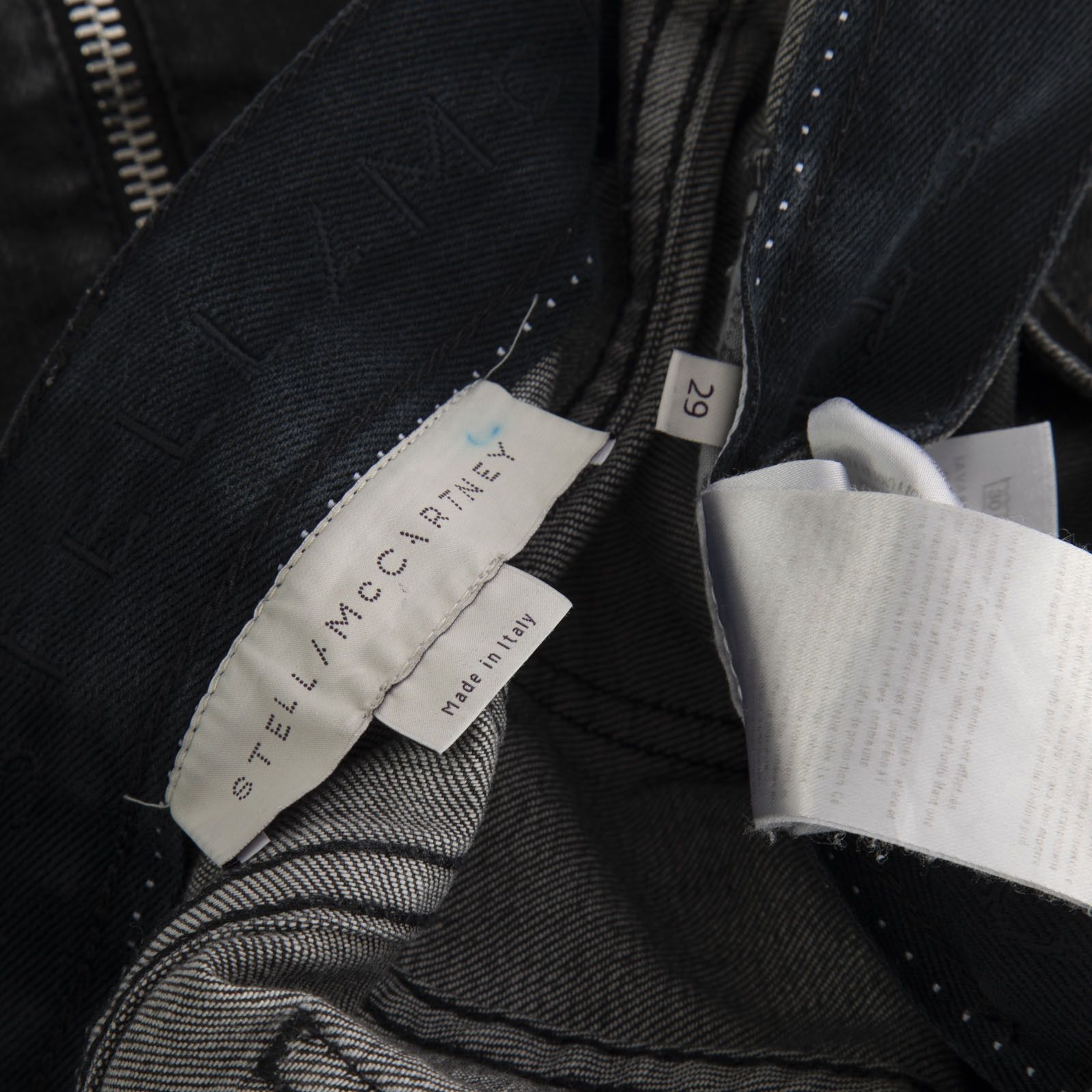 Stella McCartney Black Zip Detail Skinny Jeans Size 30" / US 8 / IT 44 - 5 Thumbnail