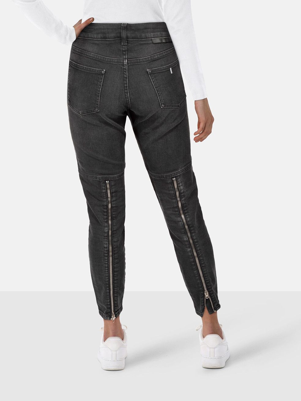 Stella McCartney Black Zip Detail Skinny Jeans Size 30" / US 8 / IT 44 - 2 Thumbnail