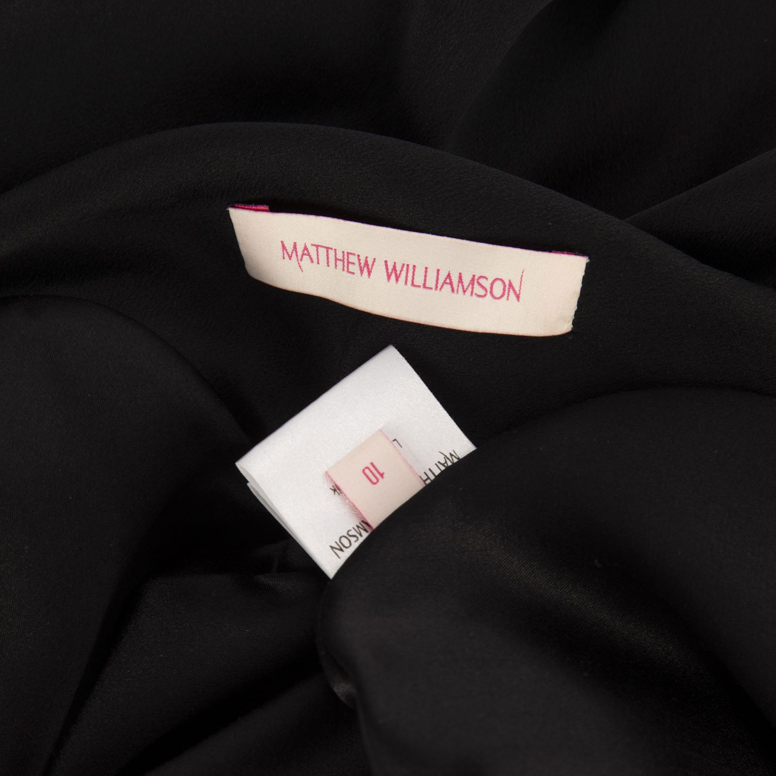 Matthew Williamson Black Embellished Silk Knee Length Dress Size M / US 6-8 / IT 42-44 - 5 Thumbnail