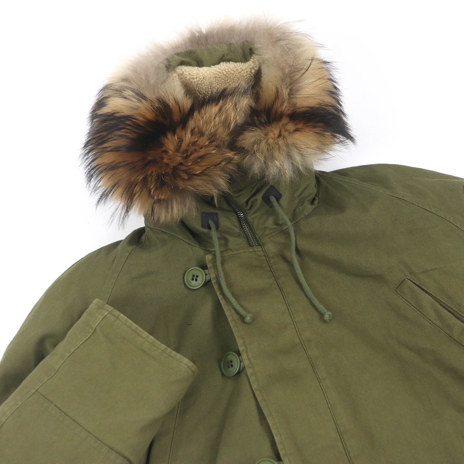 Yves Saint Laurent Yves Saint Laurent Saint Laurent Paris Mod coat Mouton Raccoon Fur Coat Natural Material Outerwear 583272 13985 13731 DUTY FREE for USA Size ONE SIZE - 2 Thumbnail