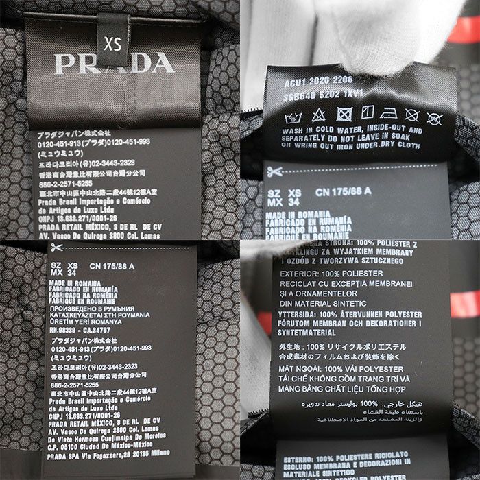 Prada Prada Prada EXTREME TECHS 3-Layer Waterproof Recycled Polyester Jacket Others Outerwear DUTY FREE for USA Size ONE SIZE - 10 Thumbnail