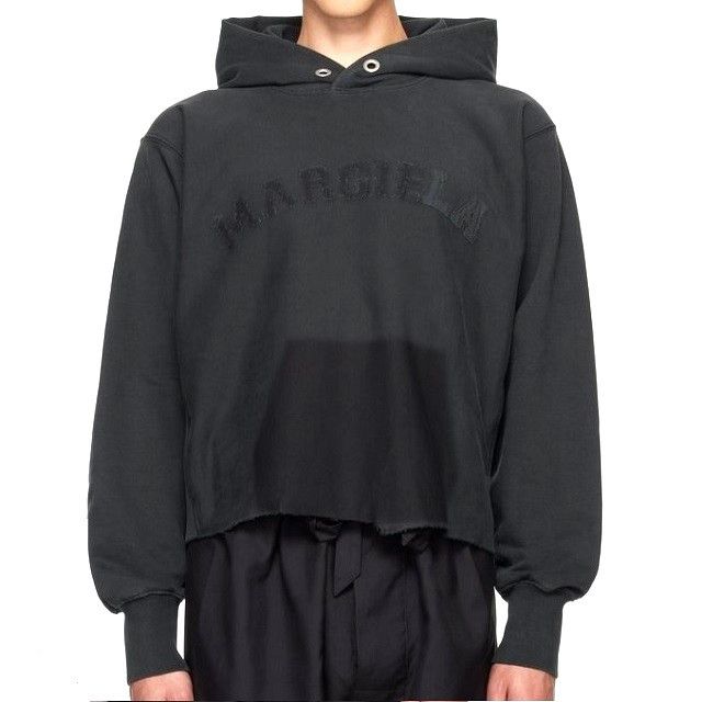 Maison Margiela Maison Martin Margiela Maison Margiela LOGO COTTON FLEECE Hoodie Cotton Sweatshirts & Hoodies S51GU0124 S25520 DUTY FREE for USA Size ONE SIZE - 3 Thumbnail