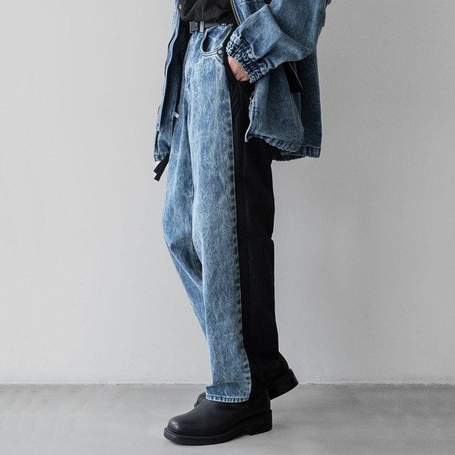 Other Other stein NYLON COMBINATION CHEMICAL BLEACHED DENIM Jeans Denim Jeans ST.782 DUTY FREE for USA Size ONE SIZE - 3 Thumbnail
