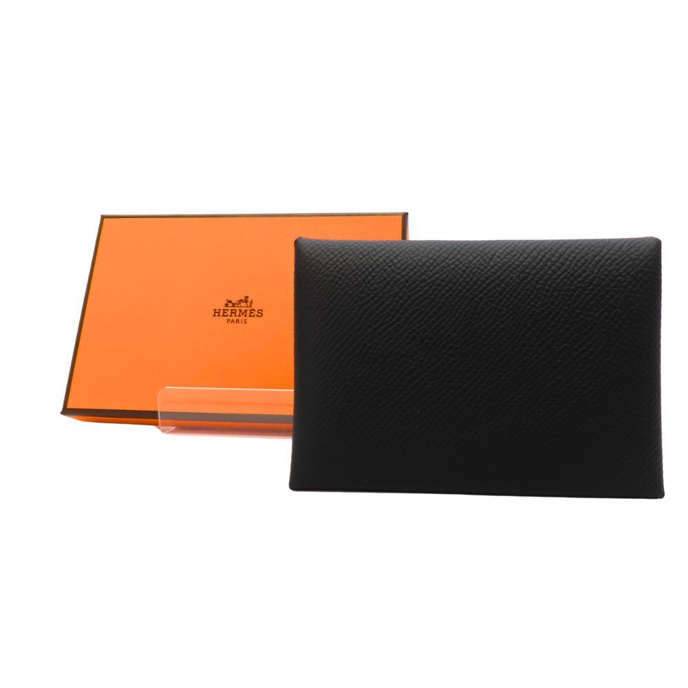 Hermes Hermes Hermes Calvi Duo Epsom Card Coin Case Leather Card Case Stamp B (2023) DUTY FREE for USA Size ONE SIZE - 7 Thumbnail
