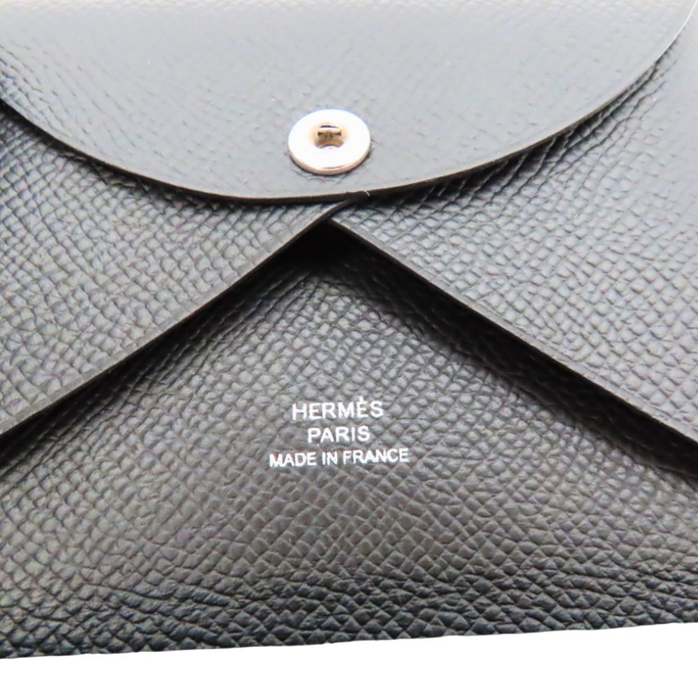 Hermes Hermes Hermes Calvi Duo Epsom Card Coin Case Leather Card Case Stamp B (2023) DUTY FREE for USA Size ONE SIZE - 5 Thumbnail
