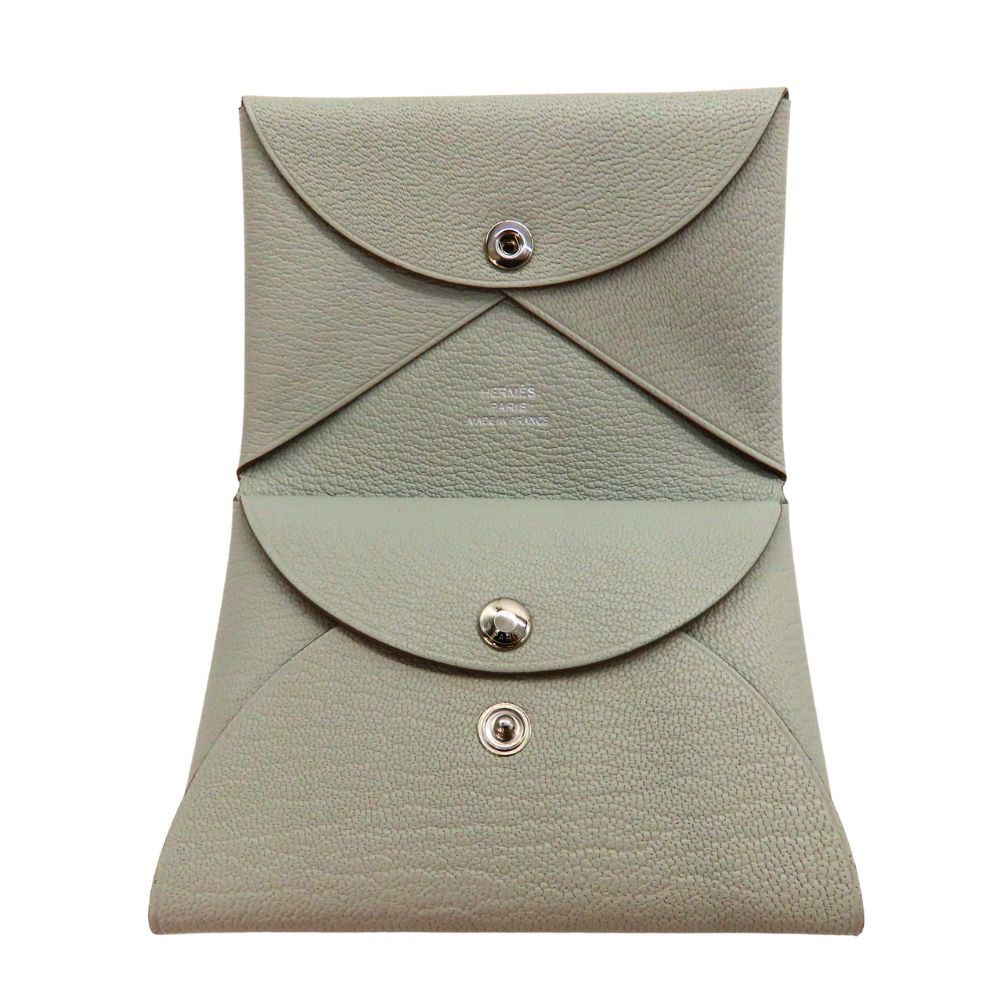 Hermes Hermes Hermes Calvi Duo Chevre Card Case Coin Case Leather Coin Case Stamp W (2024) DUTY FREE for USA Size ONE SIZE - 2 Thumbnail
