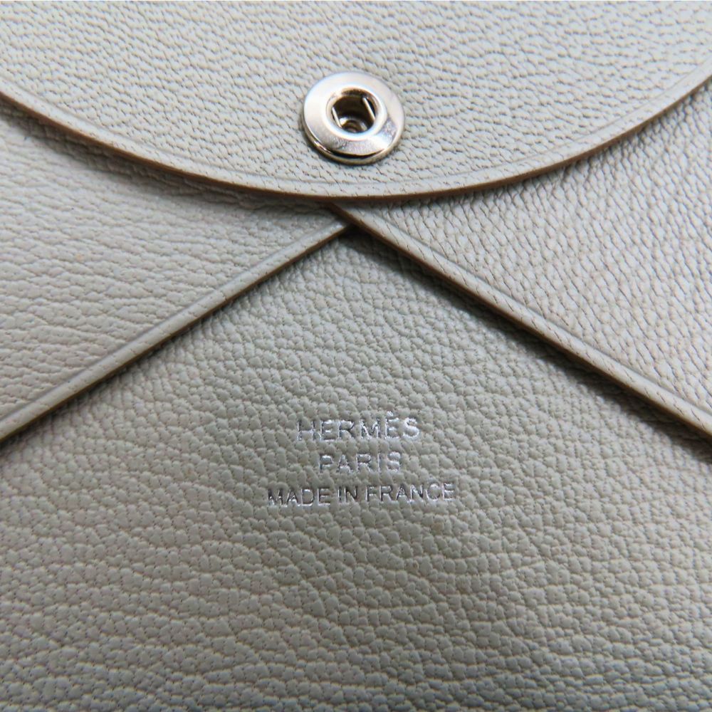 Hermes Hermes Hermes Calvi Duo Chevre Card Case Coin Case Leather Coin Case Stamp W (2024) DUTY FREE for USA Size ONE SIZE - 6 Thumbnail