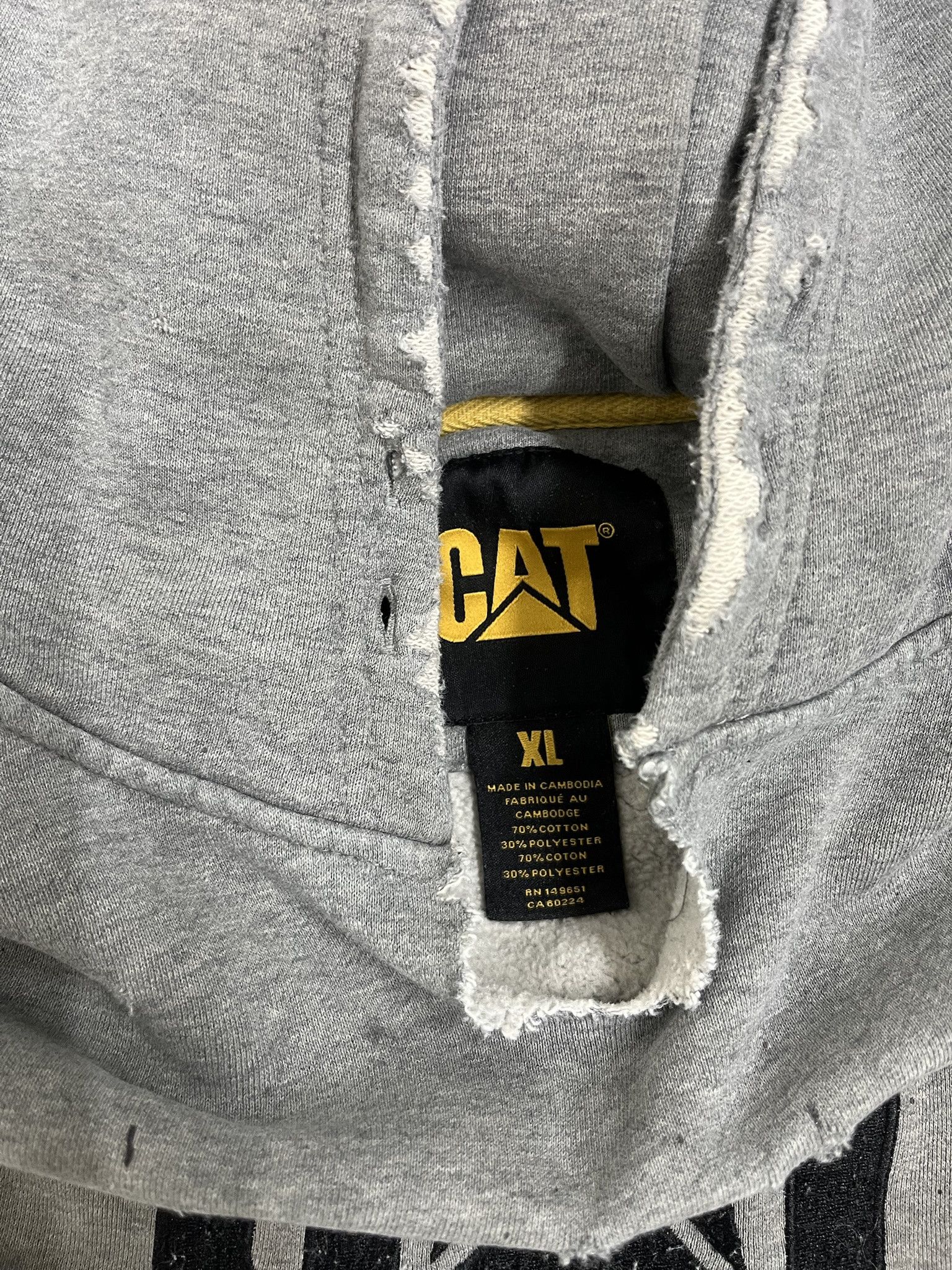 Vintage Vintage Distressed Thrashed Cat Hoodie Size XL Size US XL / EU 56 / 4 - 5 Thumbnail