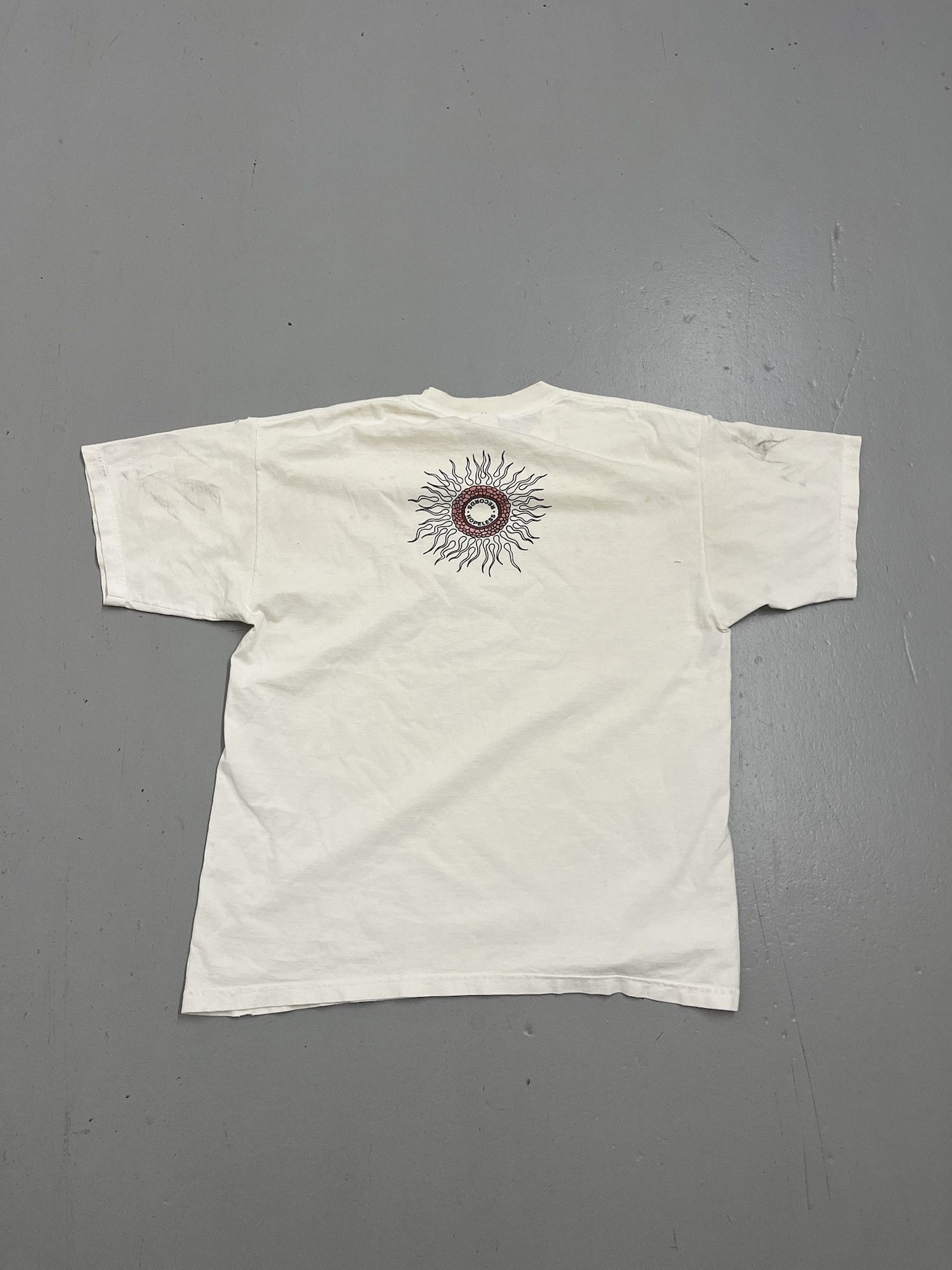 Vintage Vintage 2000s Rare Nobodys Sperm Pop Punk Band Distressed Tee Shirt Size XL Size US XL / EU 56 / 4 - 5 Thumbnail