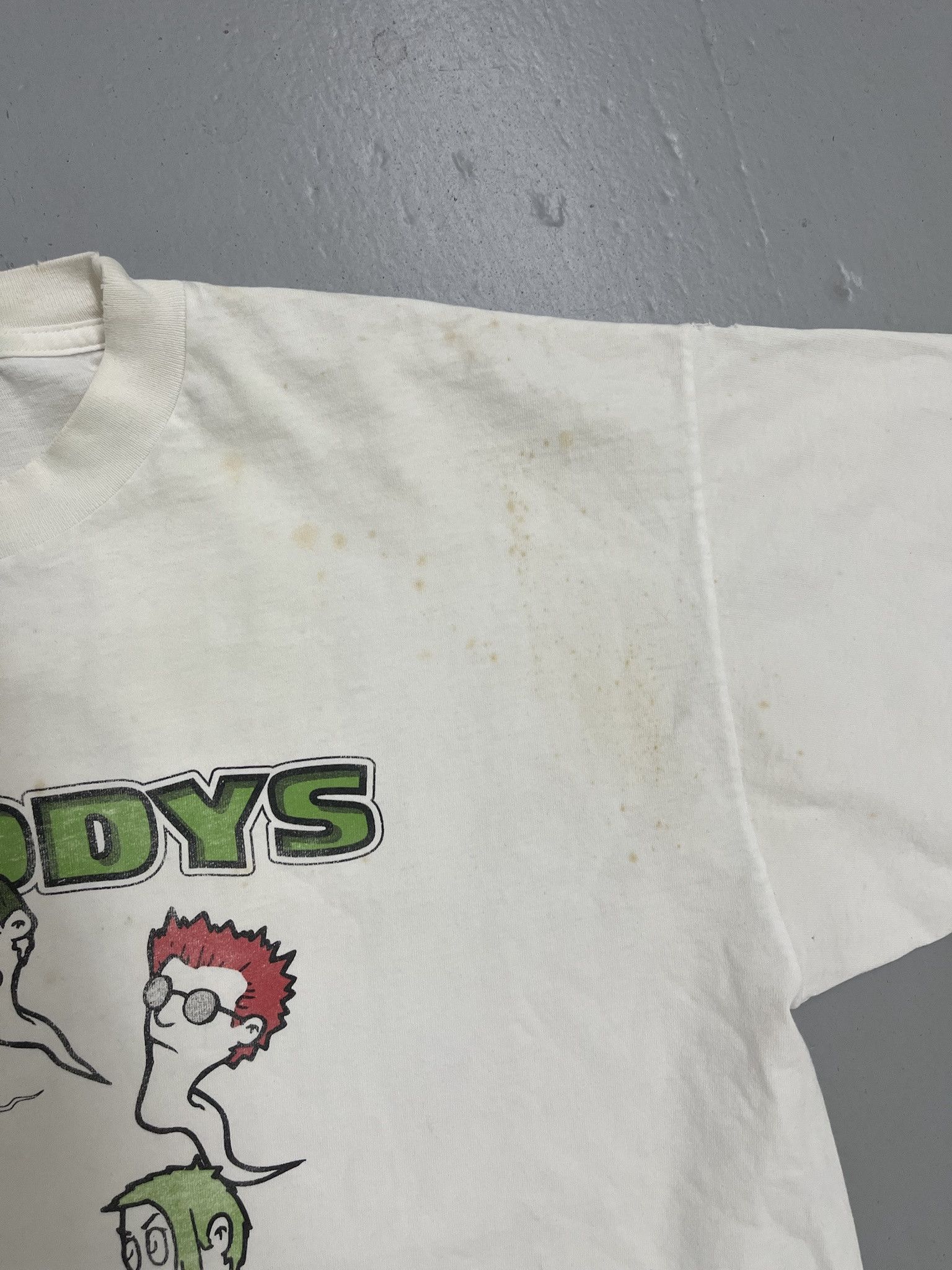 Vintage Vintage 2000s Rare Nobodys Sperm Pop Punk Band Distressed Tee Shirt Size XL Size US XL / EU 56 / 4 - 4 Thumbnail
