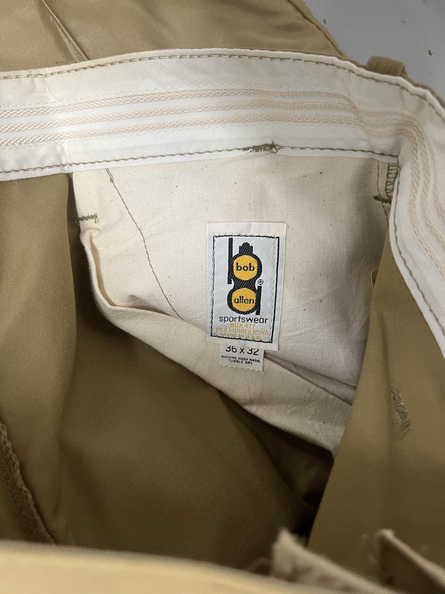 Vintage Vintage 1970s Bob Allen Double Front Hunting Pants Size 36x32 Size US 36 / EU 52 - 3 Thumbnail