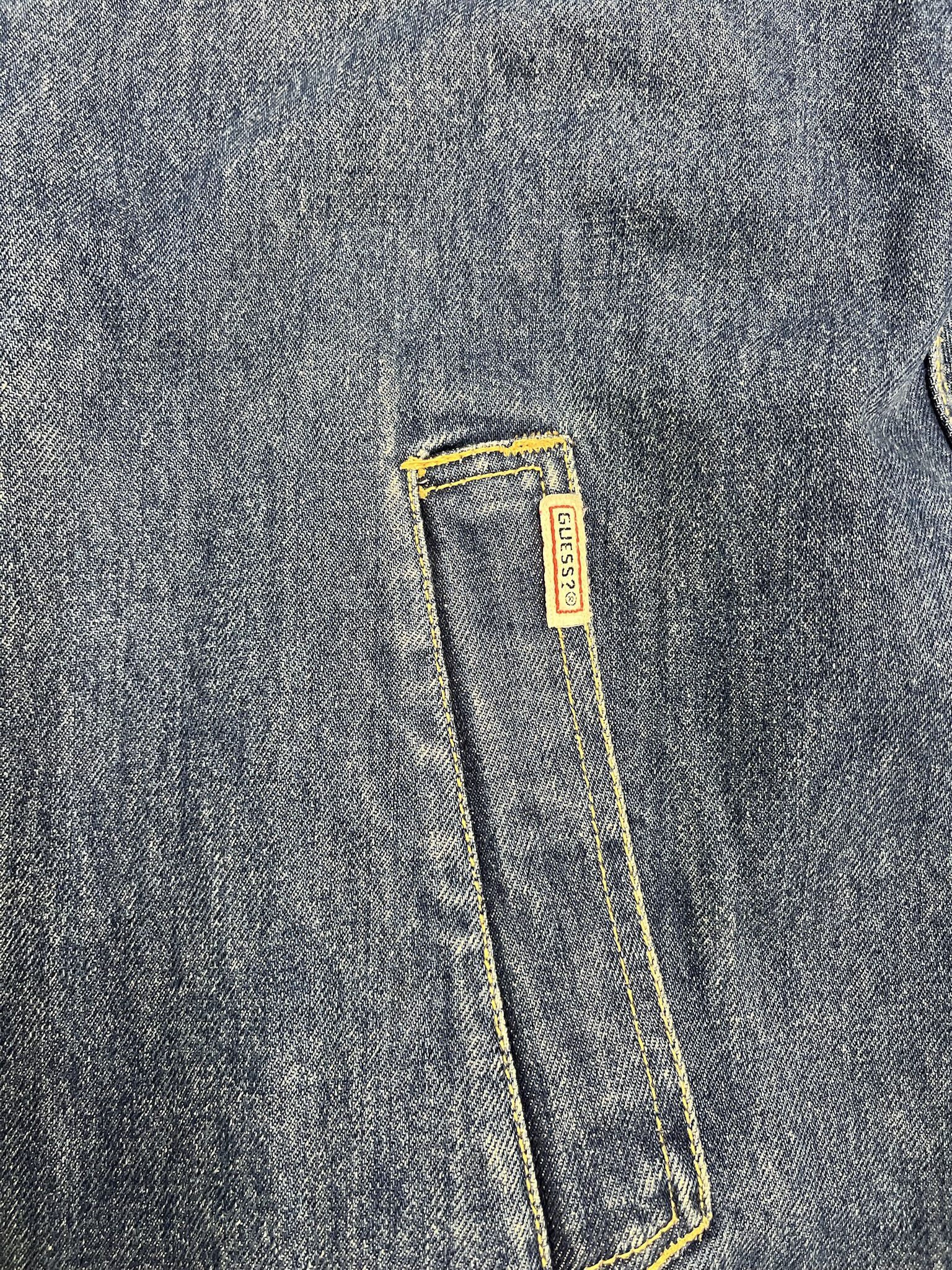 Georges Marciano × Guess Vintage Guess Georges Marciano Denim Long Jacket Size L Size US L / EU 52-54 / 3 - 3 Thumbnail