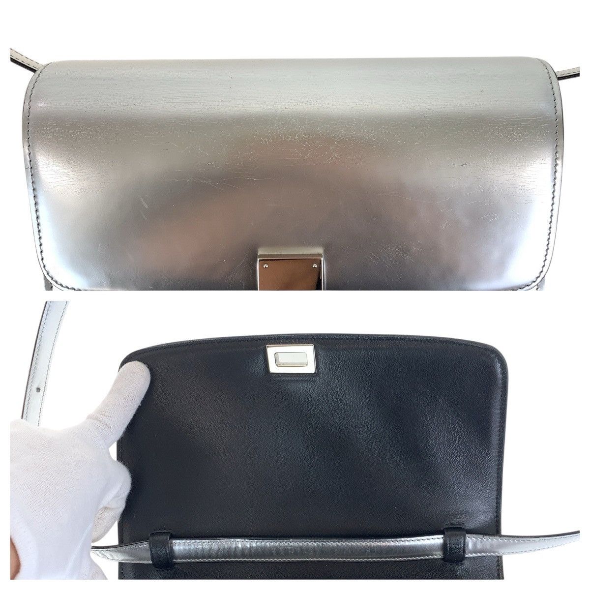 Celine Celine Celine Leather Shoulder Bag Leather Shoulder Bag DUTY FREE for USA Size ONE SIZE - 7 Thumbnail