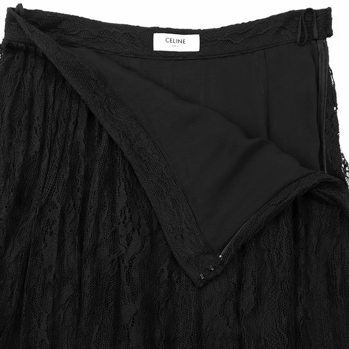 Celine Celine Celine Snake Pattern Lace Cotton Nylon Skirt Cotton Skirts 2J075483F DUTY FREE for USA Size ONE SIZE - 9 Thumbnail