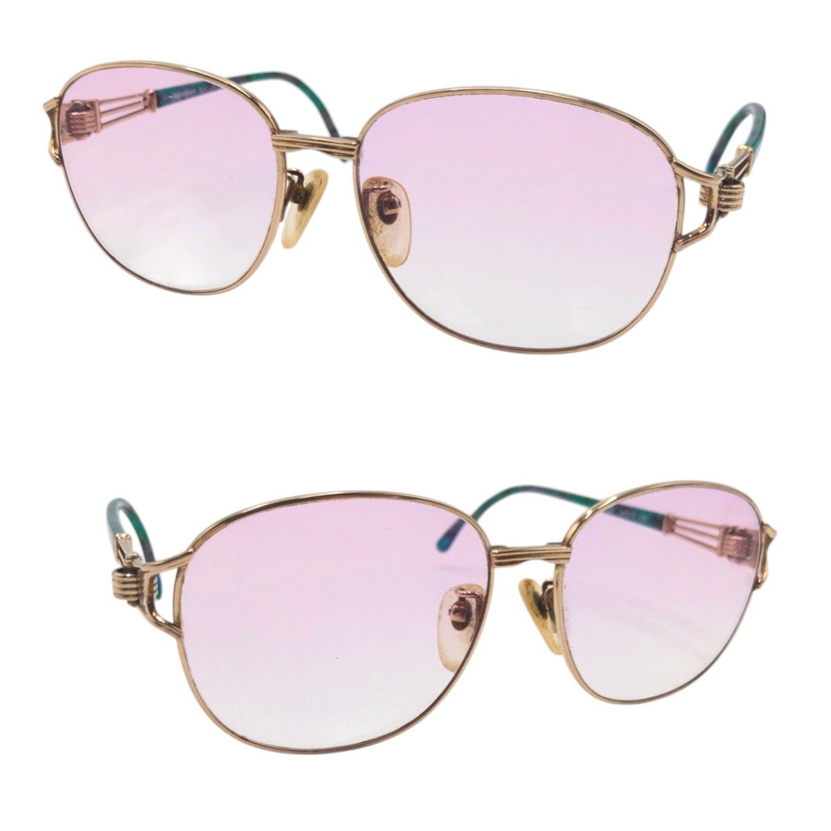 Yves Saint Laurent Yves Saint Laurent Yves Saint Laurent Metal Sunglasses Frame Metal Glasses CP 54◻︎15 135 30-6722 DUTY FREE for USA Size ONE SIZE - 5 Thumbnail