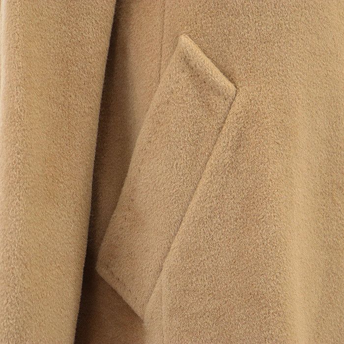 Max Mara MaxMara MaxMara 100% Wool Coat Leather Outerwear 1600016 DUTY FREE for USA Size ONE SIZE - 4 Thumbnail