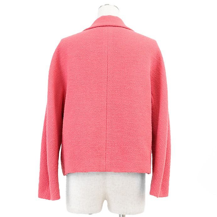 Gucci Gucci Gucci Interlocking Button Wool Bouclé Jacket Leather Outerwear DUTY FREE for USA Size ONE SIZE - 6 Thumbnail