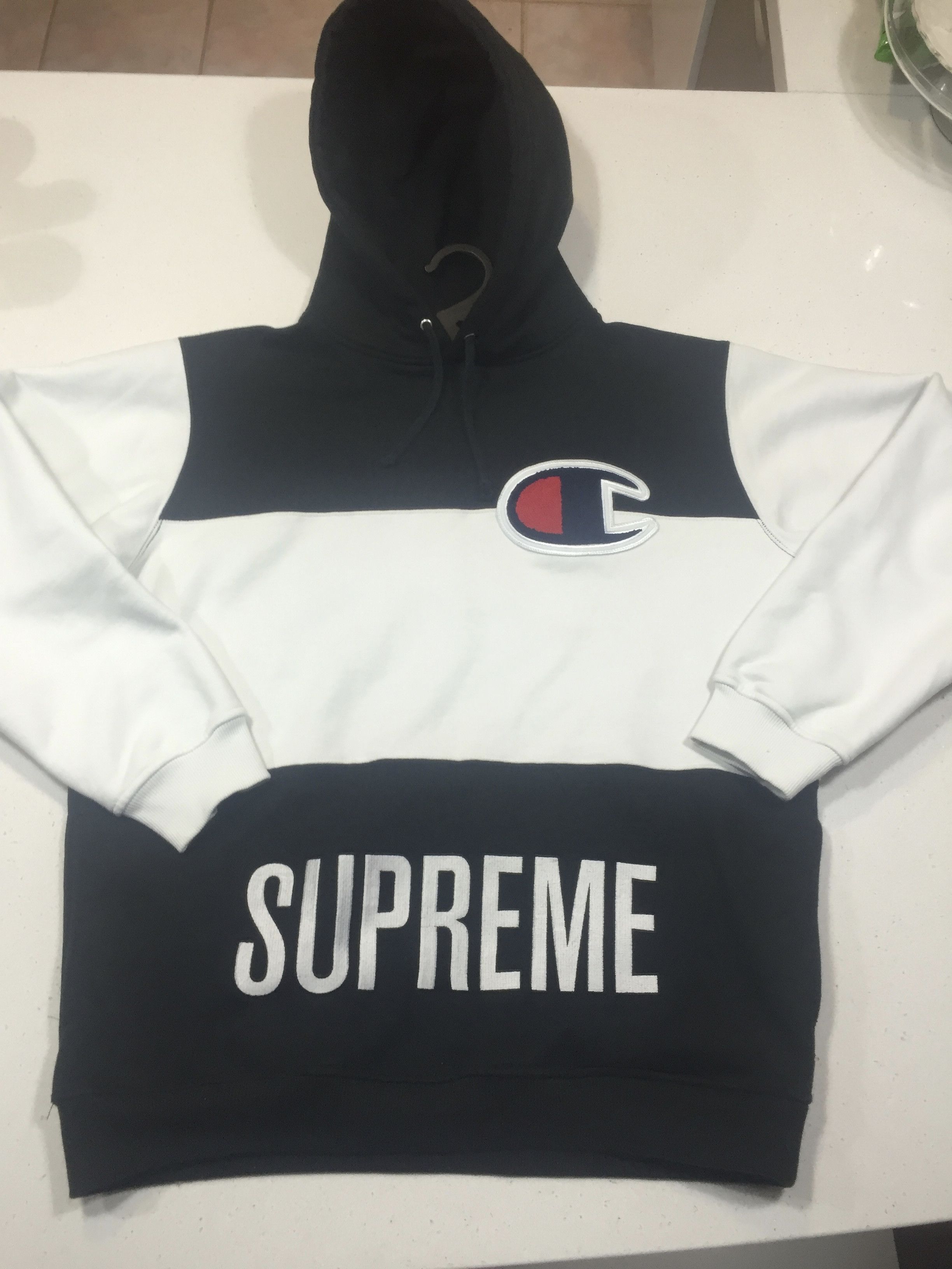 Supreme Supreme x Champion Hoodie | Grailed