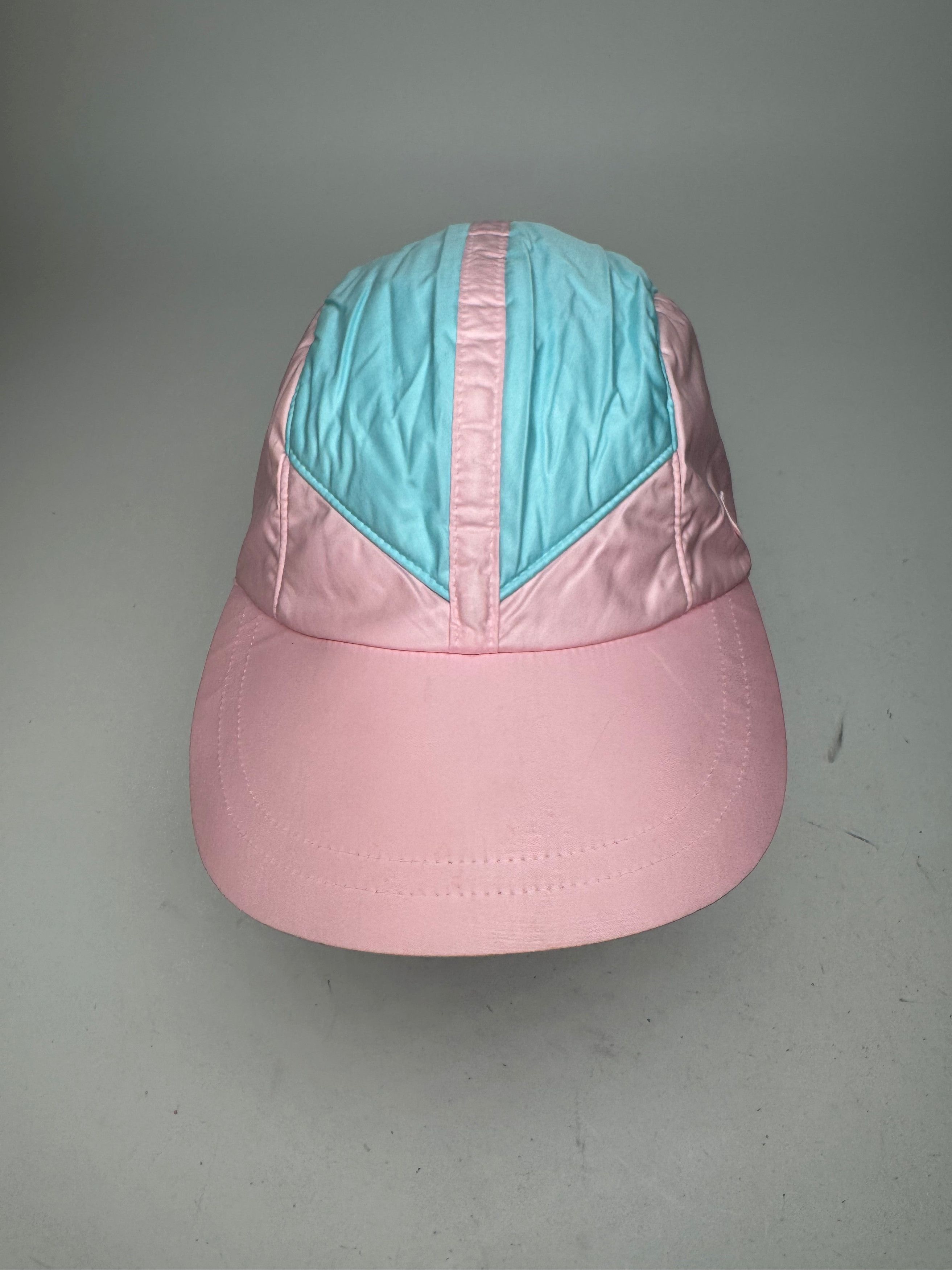 Courreges Vintage Polyester SnapBack Turquoise Pink Size ONE SIZE - 12 Thumbnail