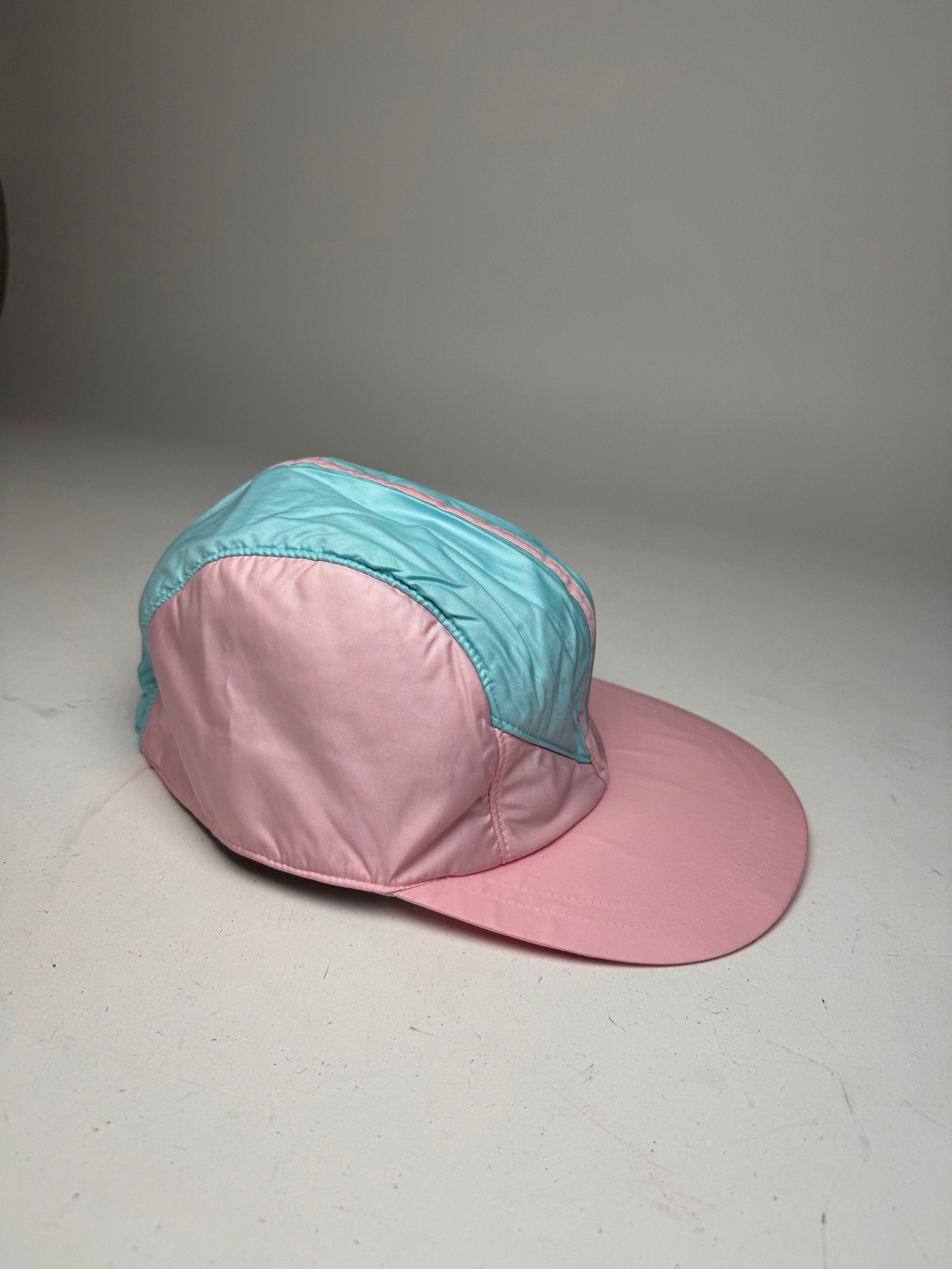 Courreges Vintage Polyester SnapBack Turquoise Pink Size ONE SIZE - 3 Thumbnail