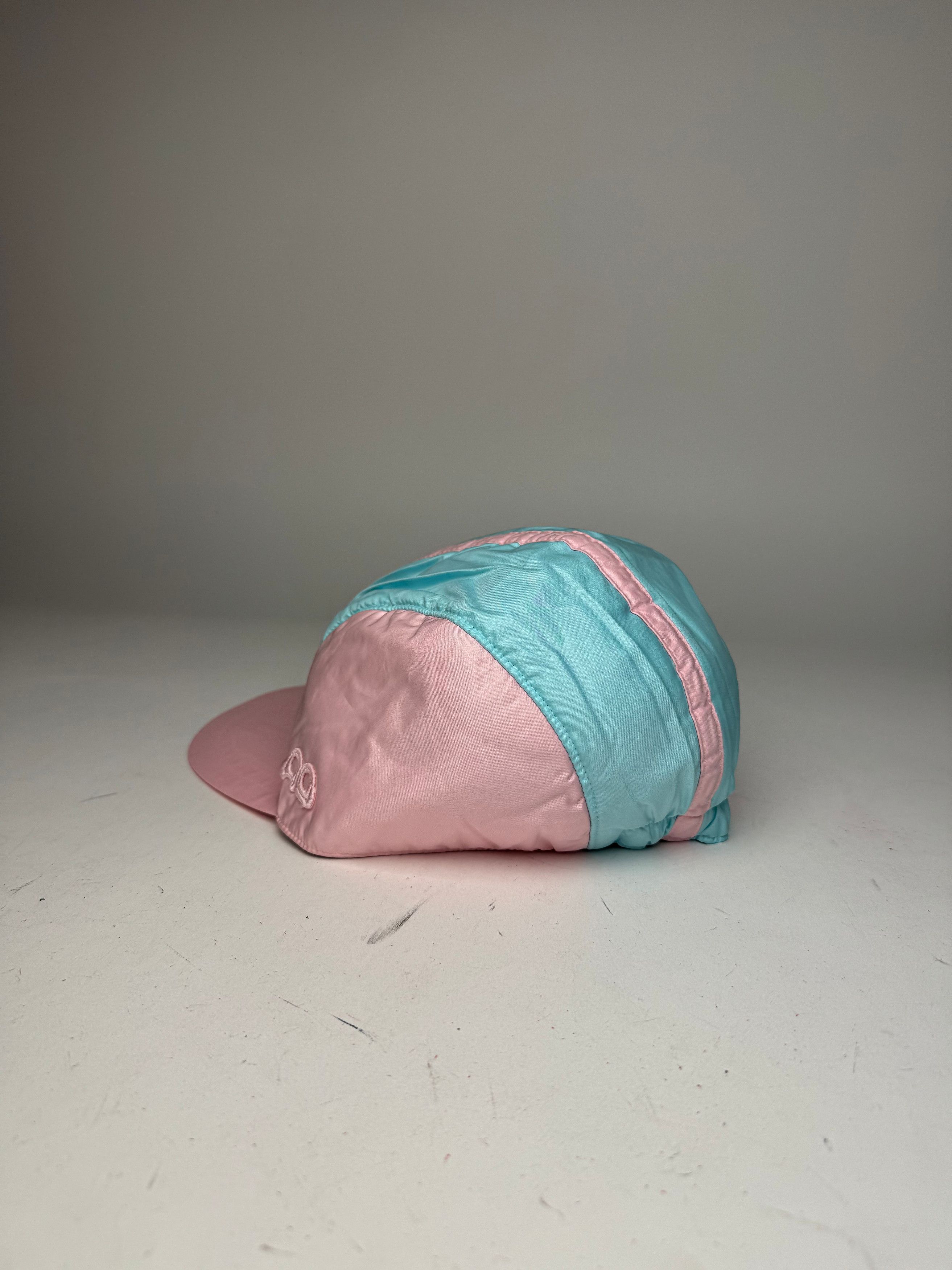 Courreges Vintage Polyester SnapBack Turquoise Pink Size ONE SIZE - 7 Thumbnail