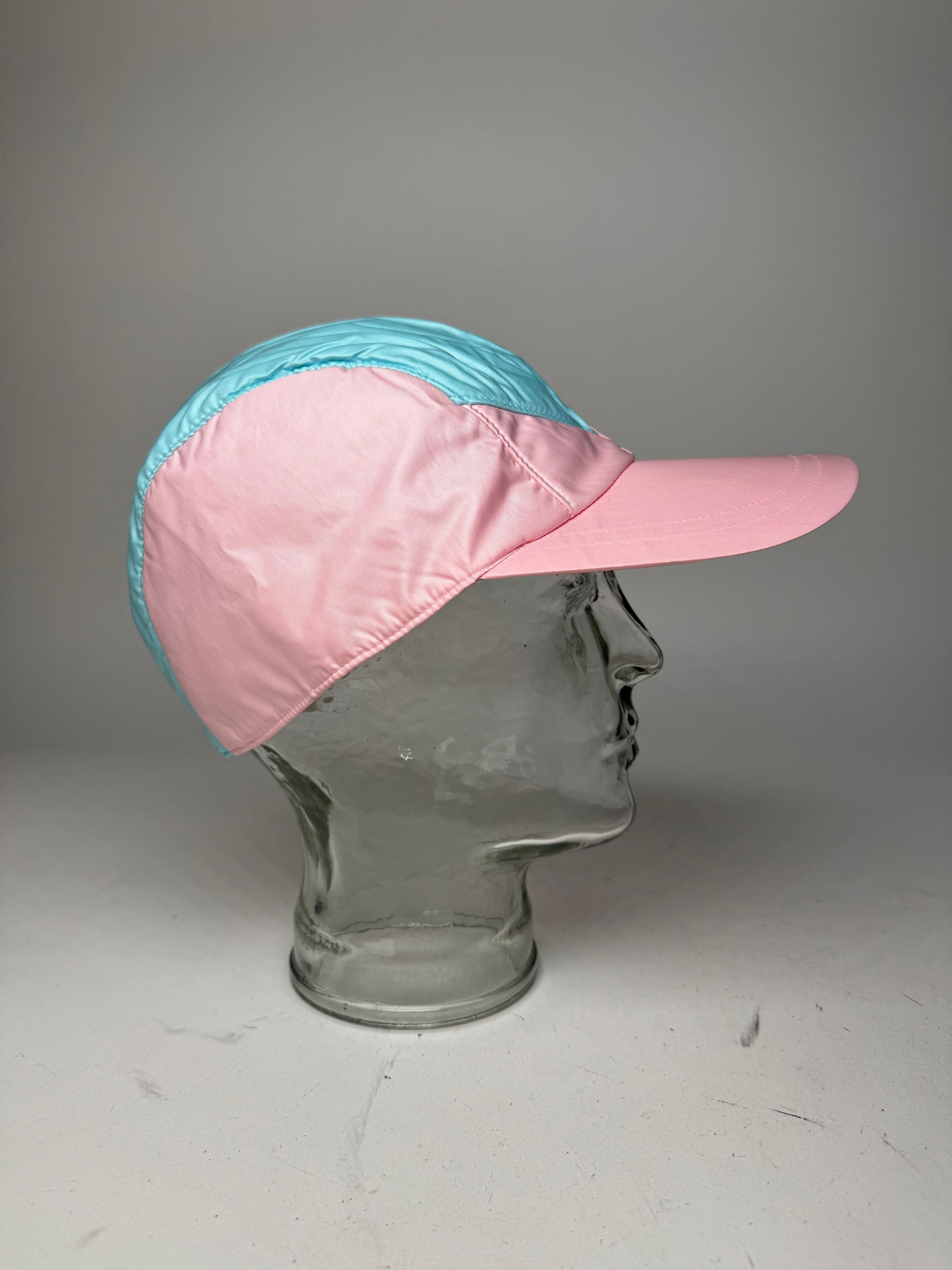 Courreges Vintage Polyester SnapBack Turquoise Pink Size ONE SIZE - 10 Thumbnail