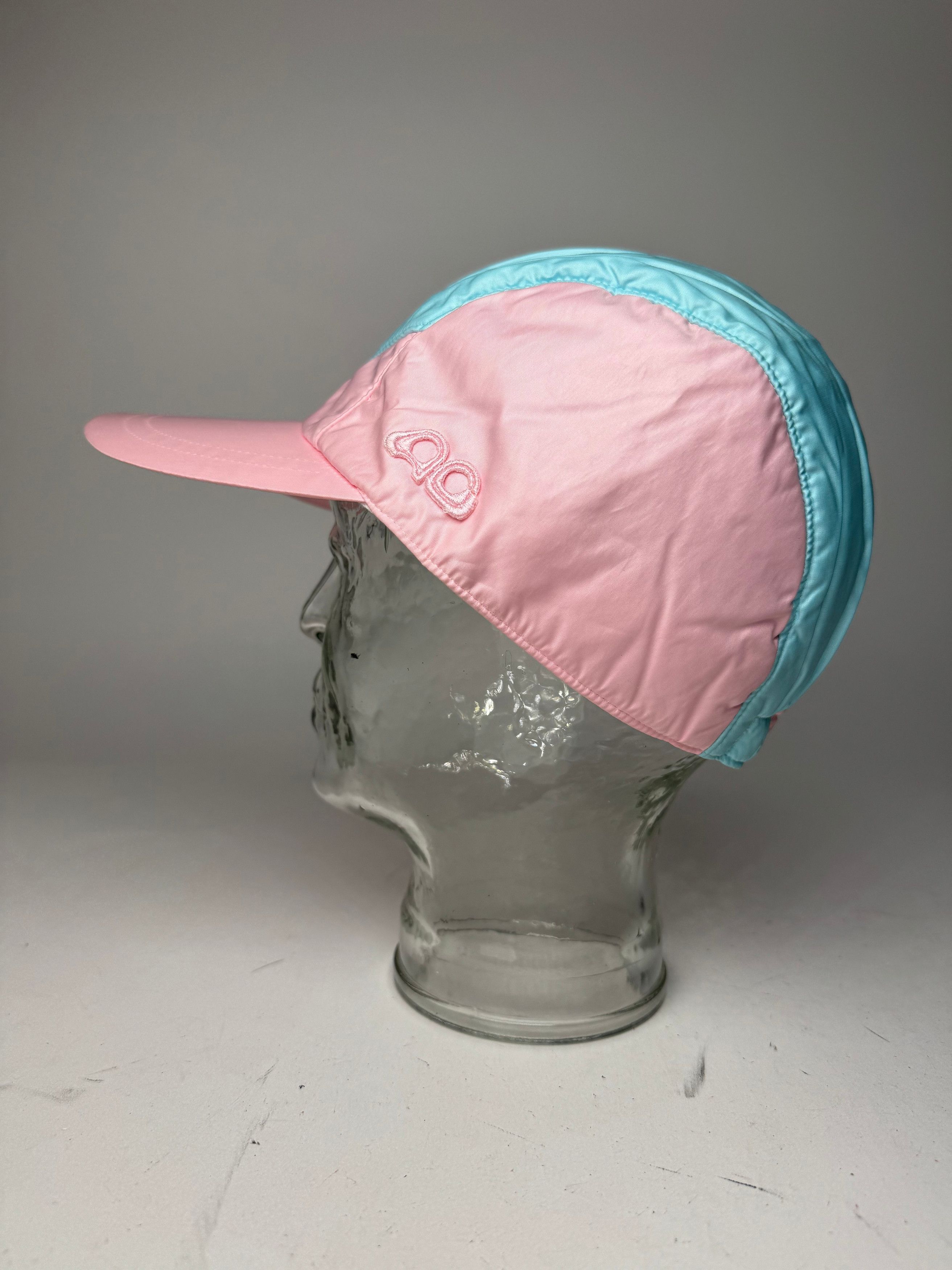 Courreges Vintage Polyester SnapBack Turquoise Pink Size ONE SIZE - 8 Thumbnail