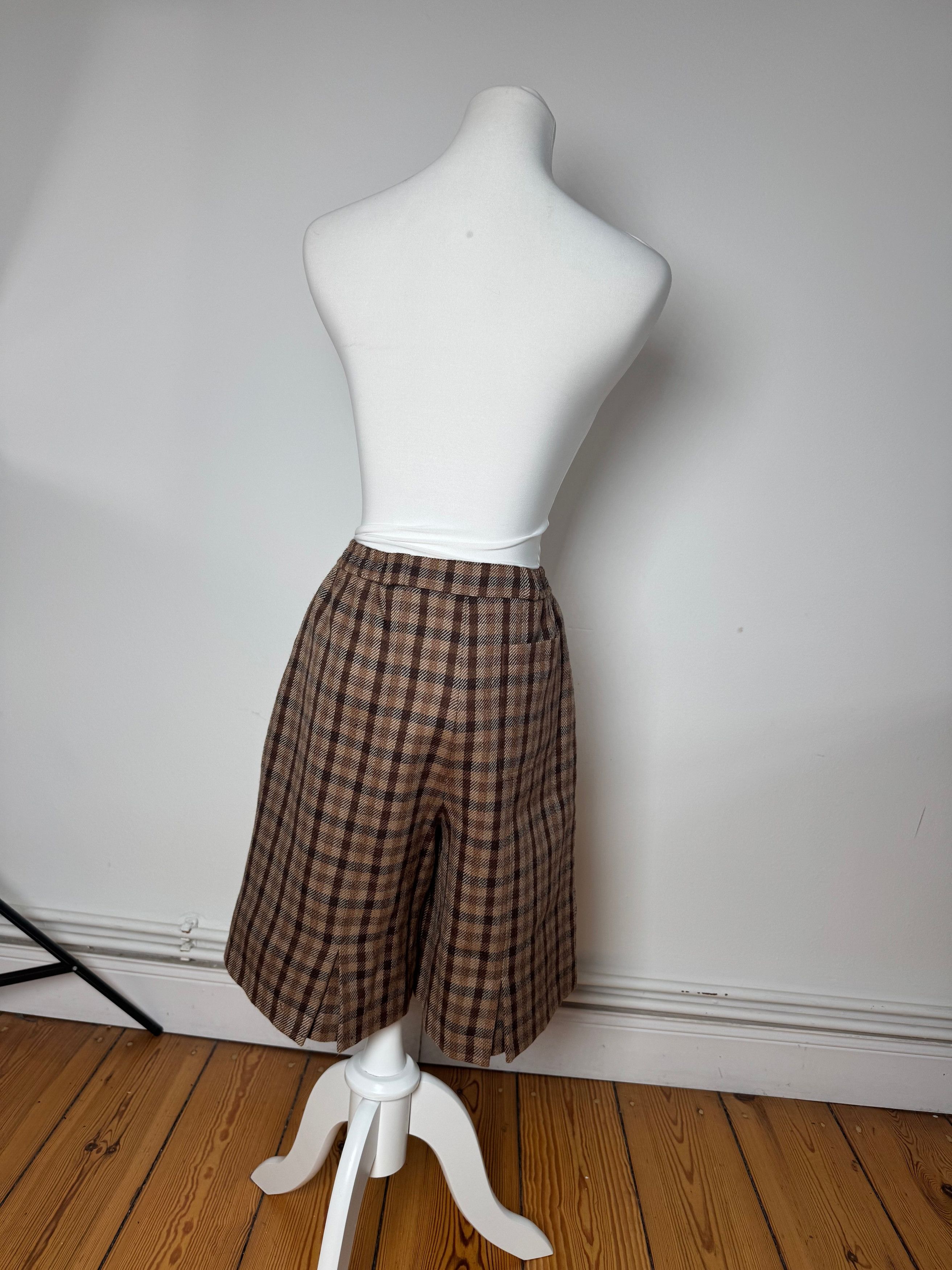 Dior Vintage Checked Wool Shorts M Brown Size 30" / US 8 / IT 44 - 14 Thumbnail