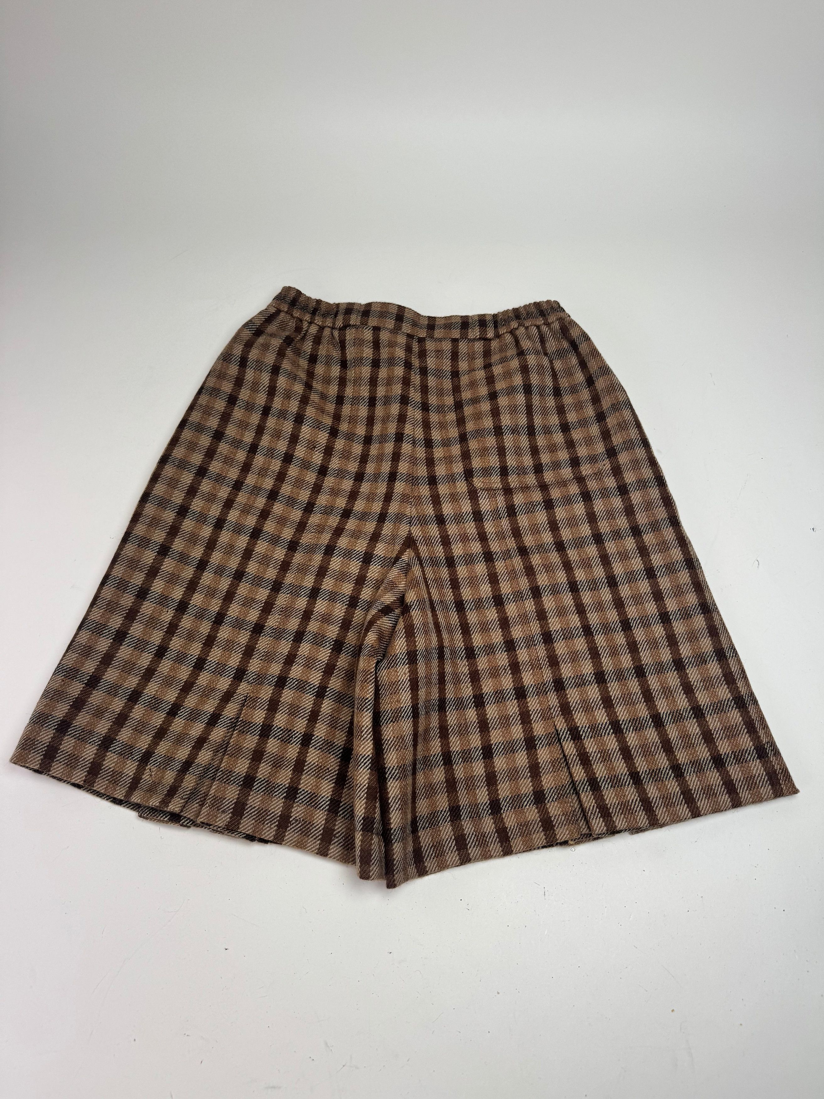 Dior Vintage Checked Wool Shorts M Brown Size 30" / US 8 / IT 44 - 7 Thumbnail