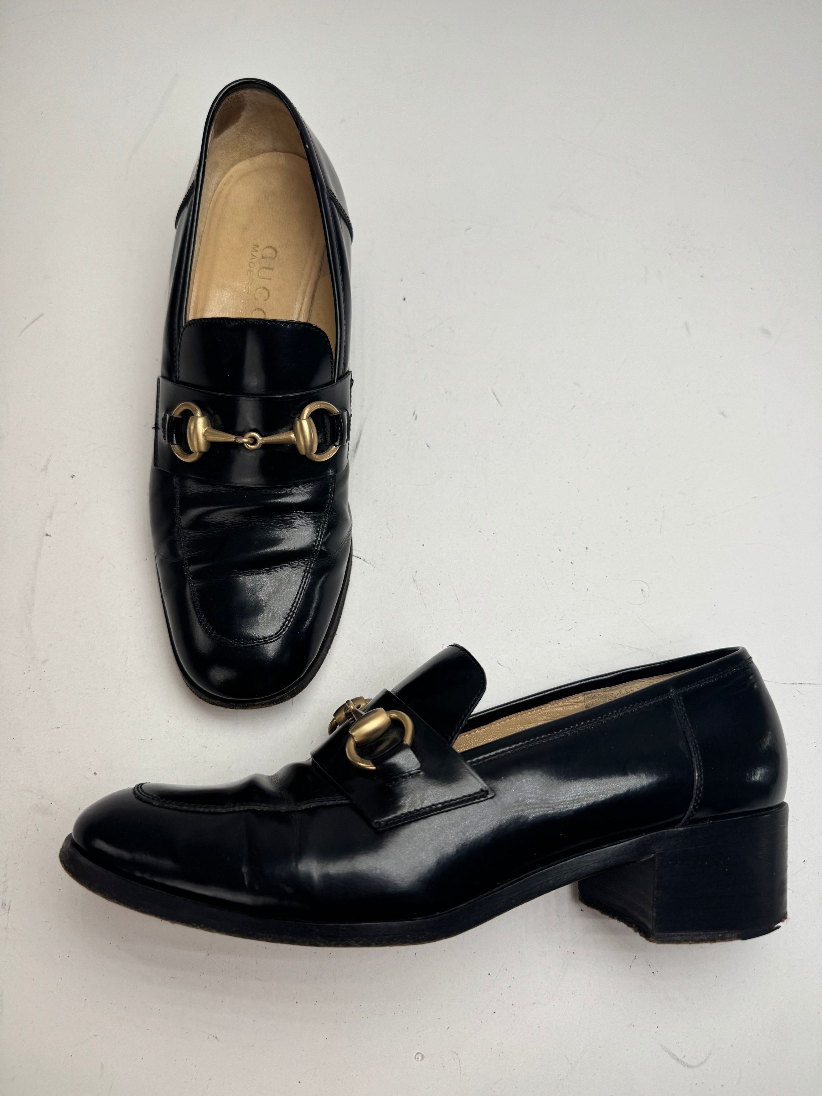 Gucci Vintage Patent Leather Horsebit Pumps EU36,5 Size US 5 / IT 35 - 2 Thumbnail