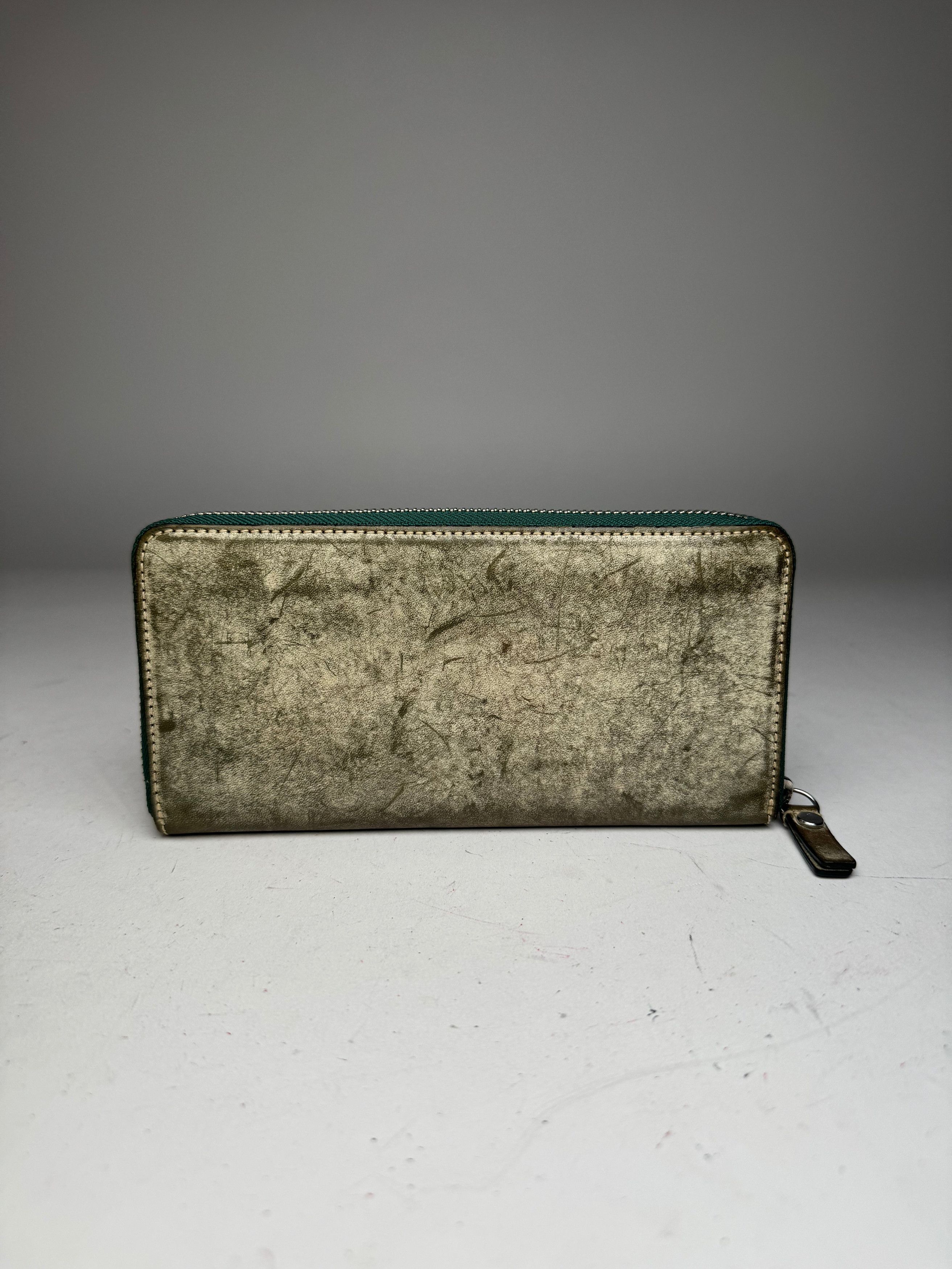 Vivienne Westwood Vintage Zippy Leather Wallet Grey Black Size ONE SIZE - 10 Thumbnail