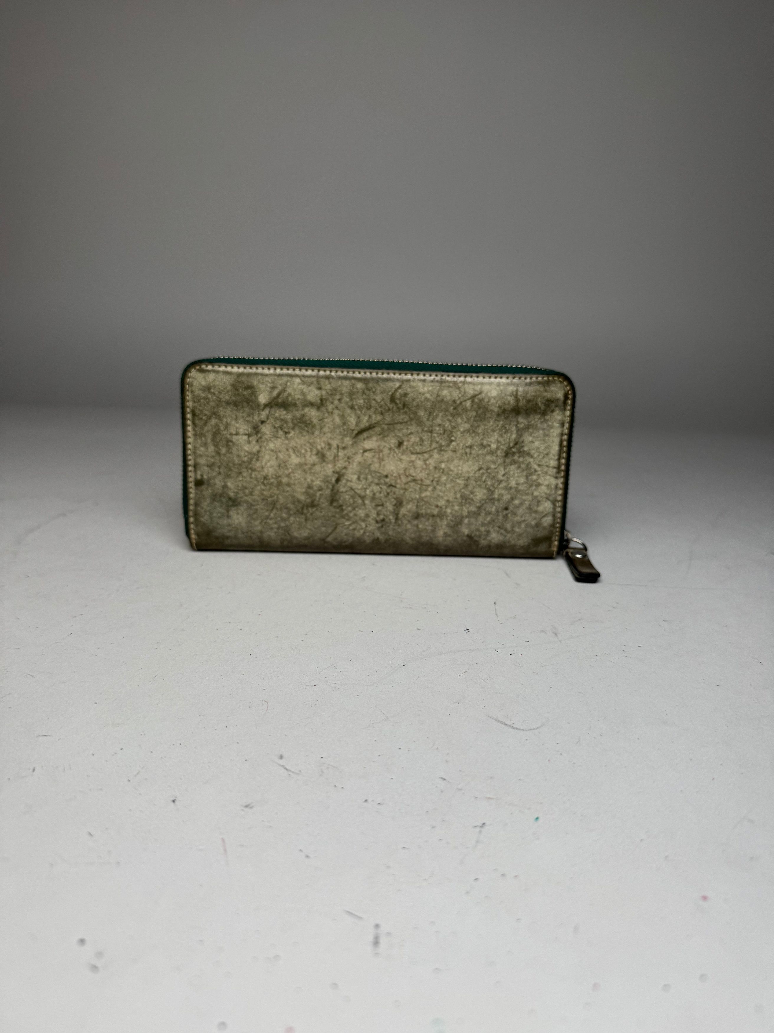 Vivienne Westwood Vintage Zippy Leather Wallet Grey Black Size ONE SIZE - 2 Thumbnail