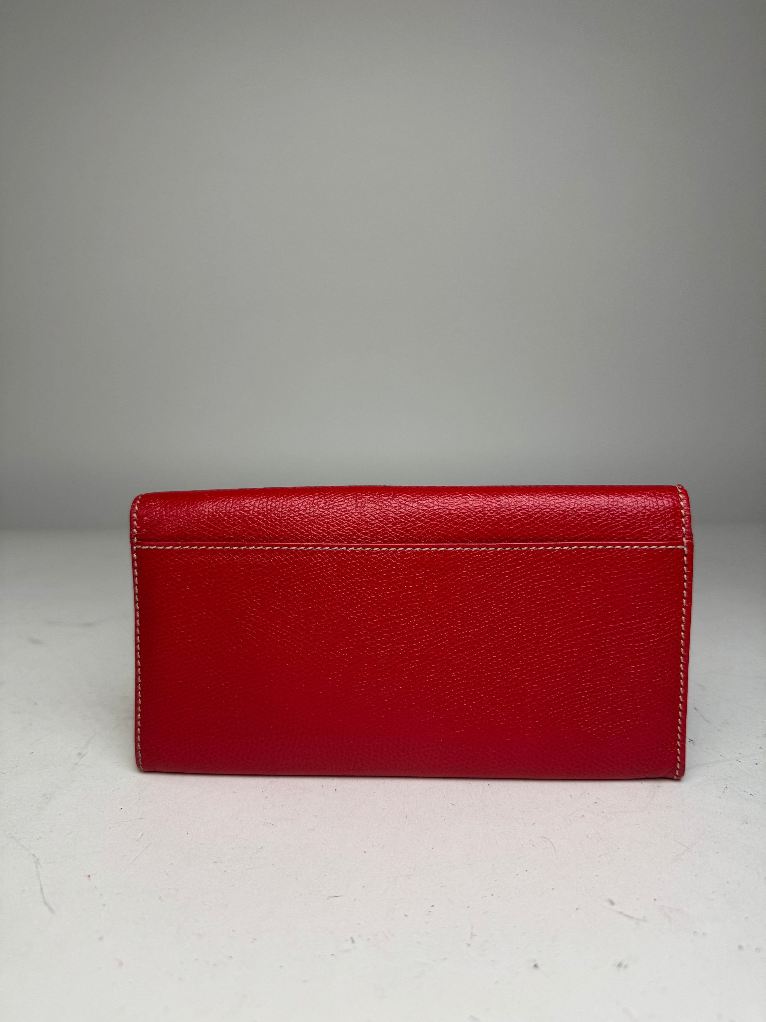 Loewe Vintage Madrid Leather Wallet Red Size ONE SIZE - 9 Thumbnail