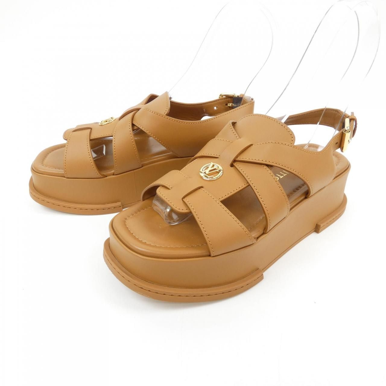 Louis Vuitton Louis Vuitton Louis Vuitton Maya Line Calf Leather Sandals Leather Shoes DUTY FREE for USA Size ONE SIZE - 3 Thumbnail