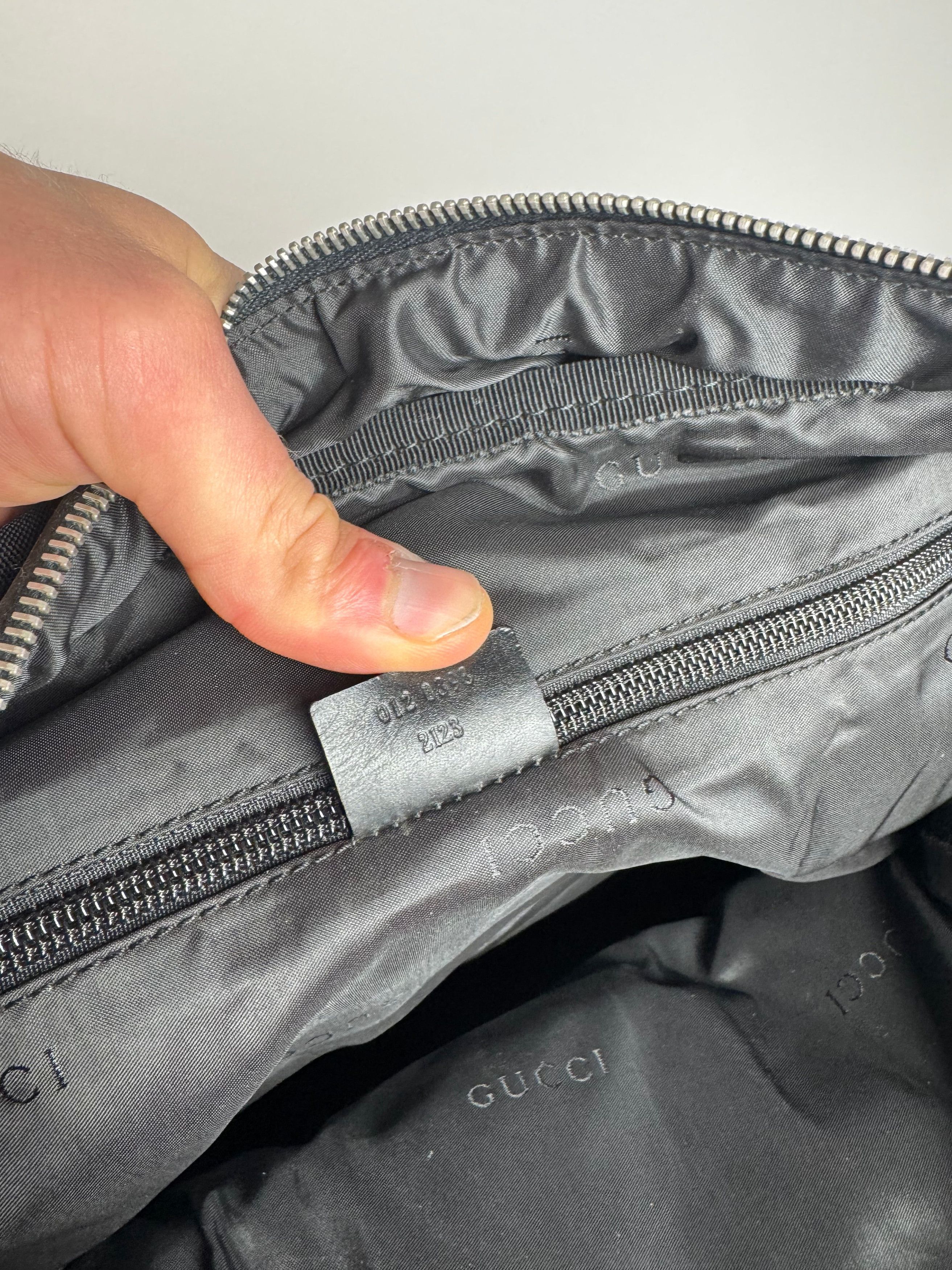 Gucci Vintage Polyester Leather Duffel Bag / Weekender Black Size ONE SIZE - 5 Thumbnail