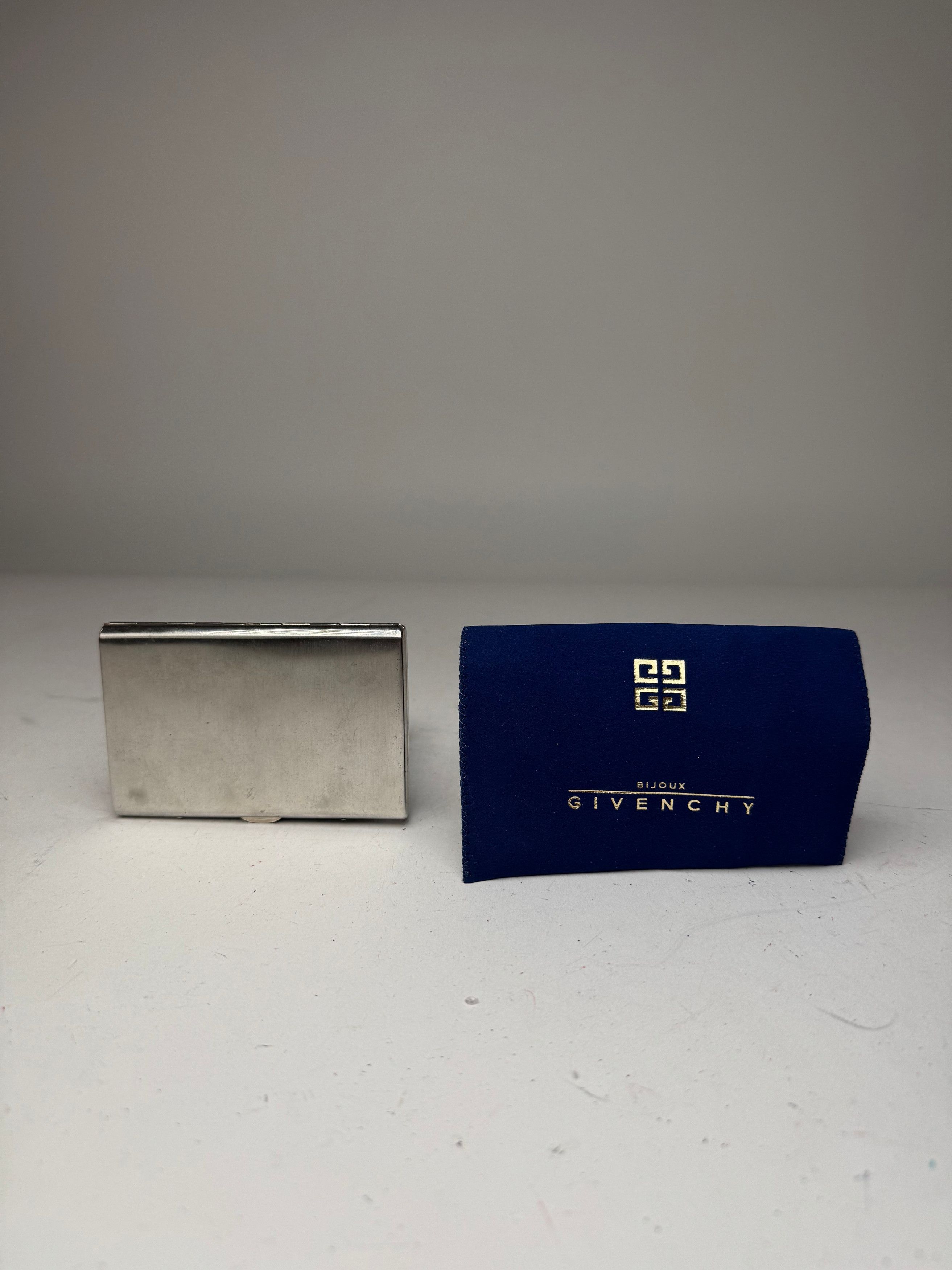 Givenchy Vintage Metal Card Holder / Cigarette Case Silver Size ONE SIZE - 2 Thumbnail