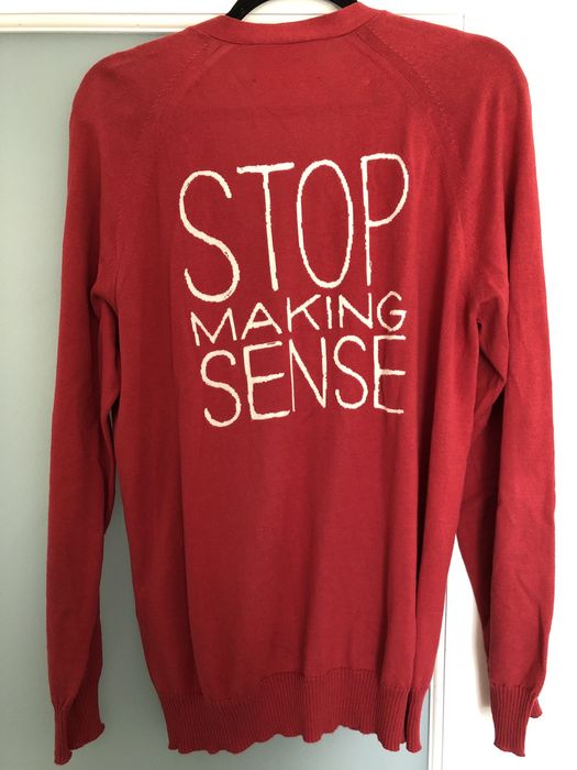 Undercover Undercover red cotton cardigan STOP MAKING SENSE | Grailed