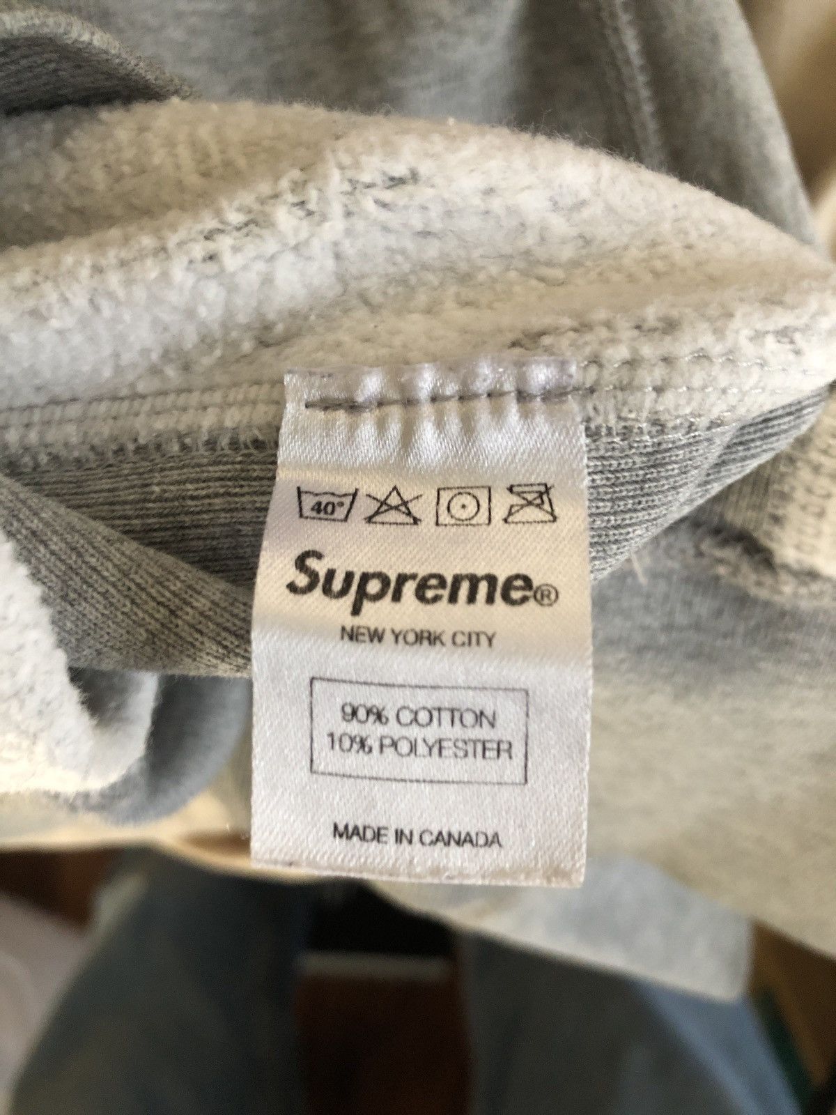 Supreme Red on Grey Box Logo Hoodie FW12 Size US M / EU 48-50 / 2 - 6 Thumbnail