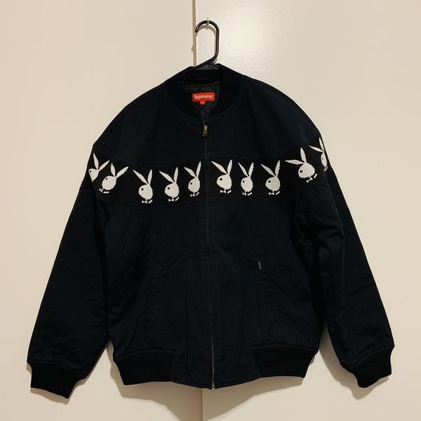 Supreme Supreme/Playboy Crew Jacket | Grailed