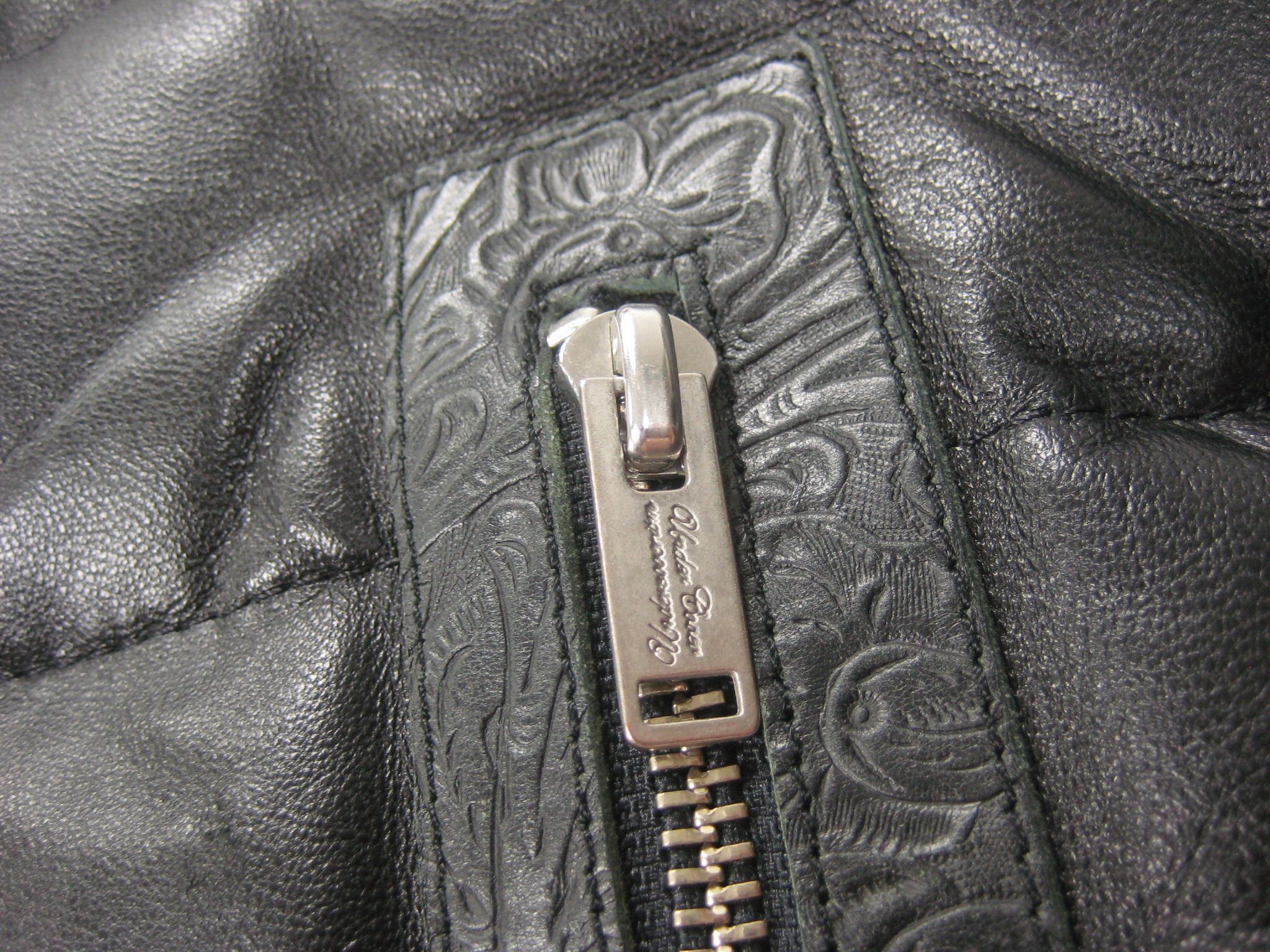 Undercover Tooled Leather Down Filled Quilted Knit Wool Hood Puffervest Size US S / EU 44-46 / 1 - 2 Thumbnail