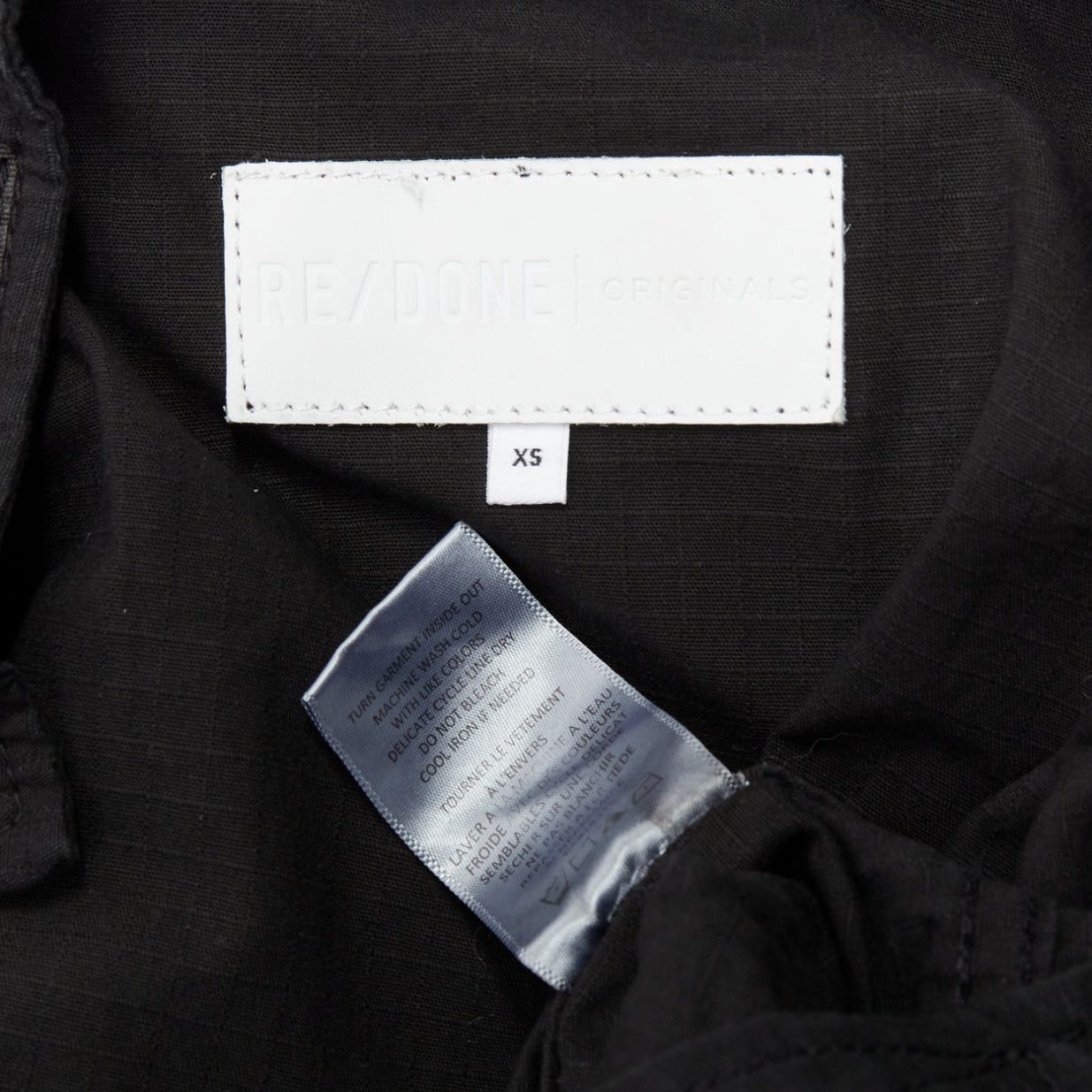 RE/DONE RE/DONE black cotton silver zip magic tape pocketed jumpsuit boiler suit XS Size 27" / US 4 / IT 40 - 8 Thumbnail