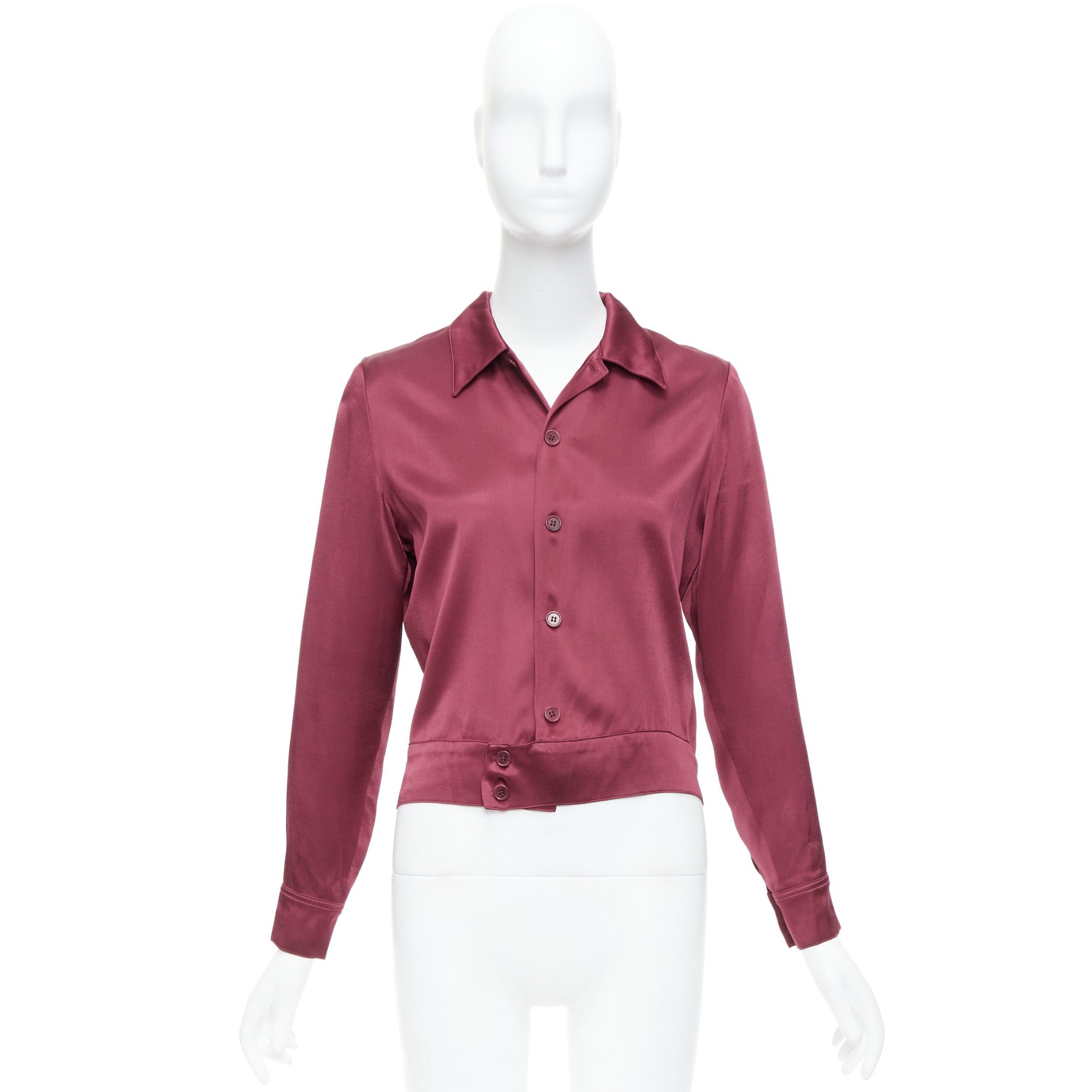 Reformation REFORMATION red satin Not Your Baby embroidery crop jacket XS Size S / US 4 / IT 40 - 9 Thumbnail