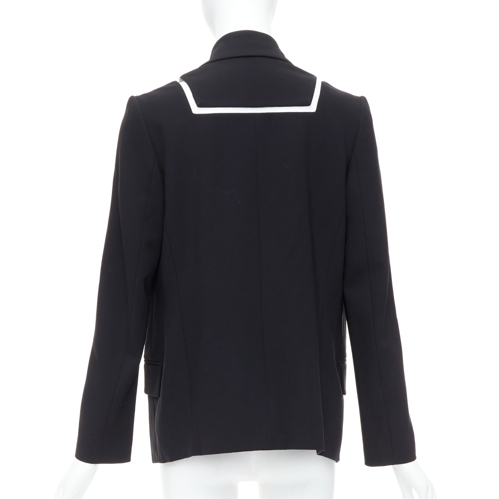 Alexander Wang ALEXANDER WANG black fish wise tcut out long blazer jacket US0 XS Size XS / US 0-2 / IT 36-38 - 5 Thumbnail