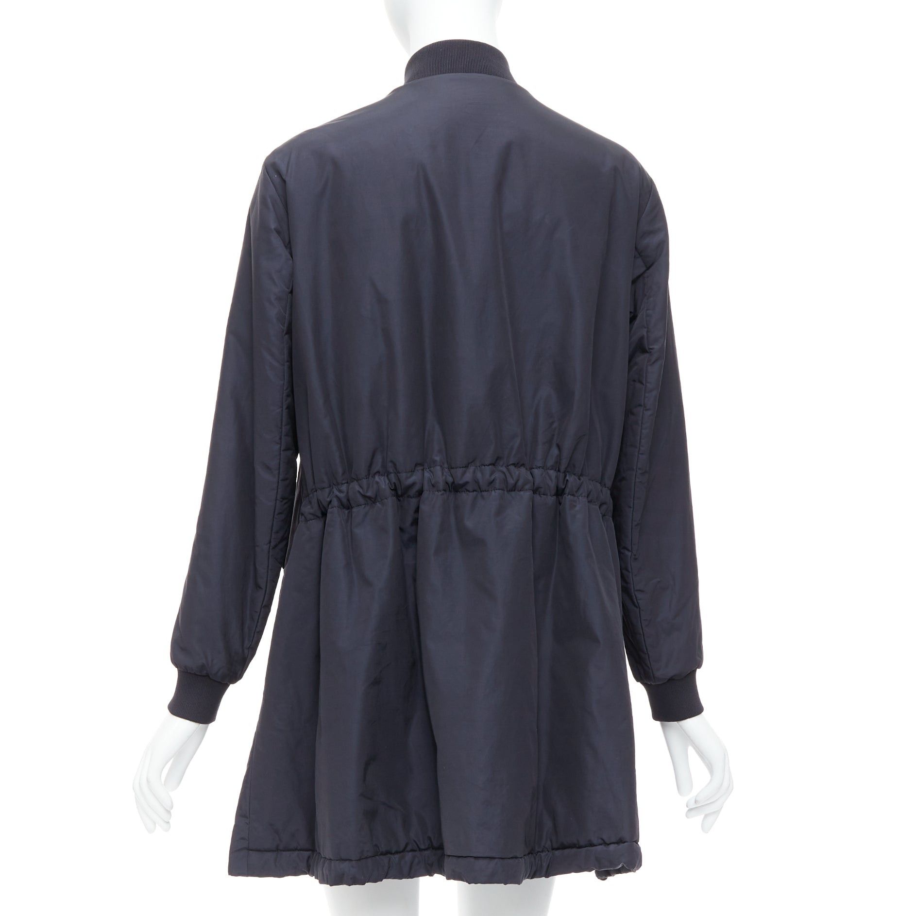 Acne Studios ACNE STUDIOS 2015 Folie Tech black bomber silver zip mini dress FR34 XS Size S / US 4 / IT 40 - 6 Thumbnail