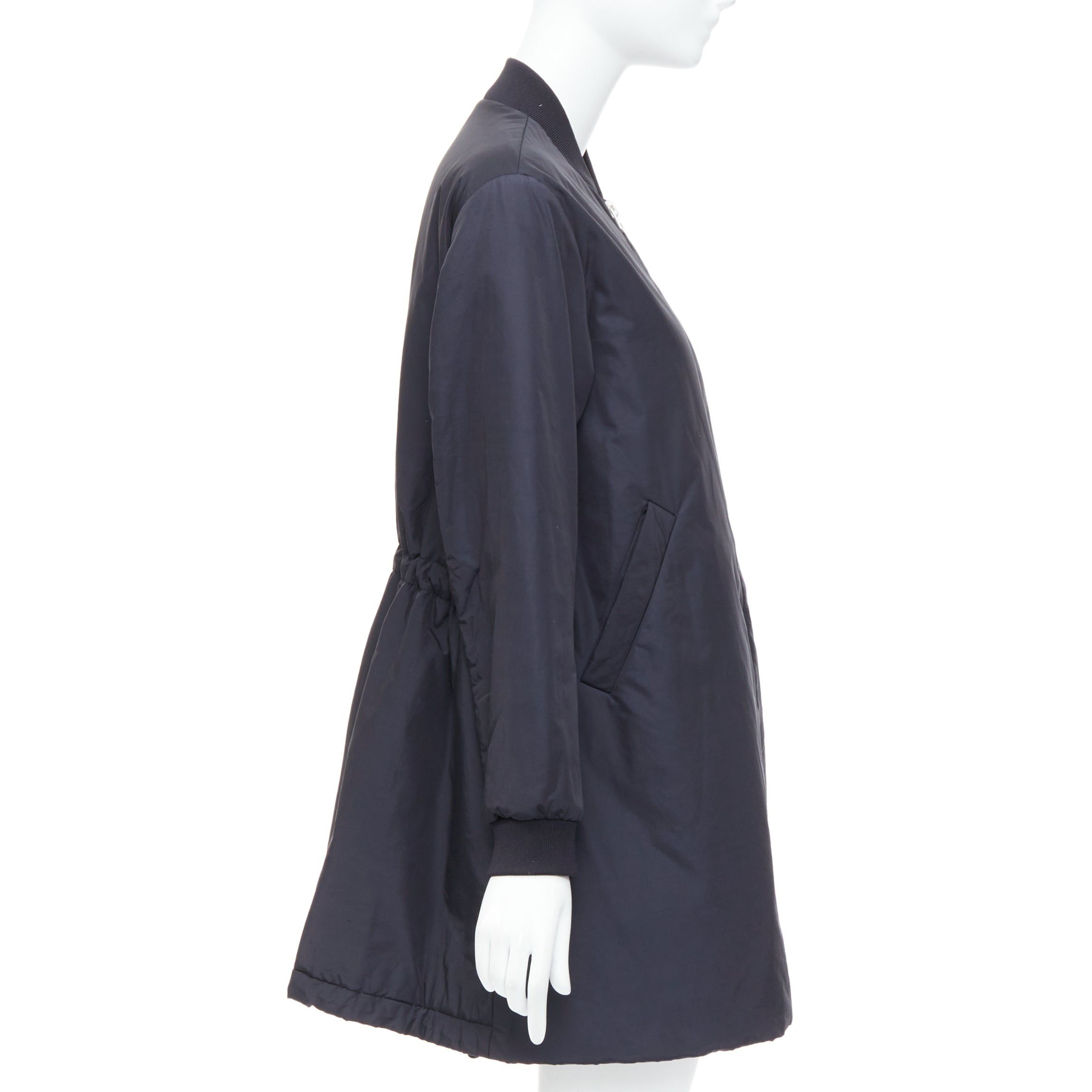 Acne Studios ACNE STUDIOS 2015 Folie Tech black bomber silver zip mini dress FR34 XS Size S / US 4 / IT 40 - 5 Thumbnail