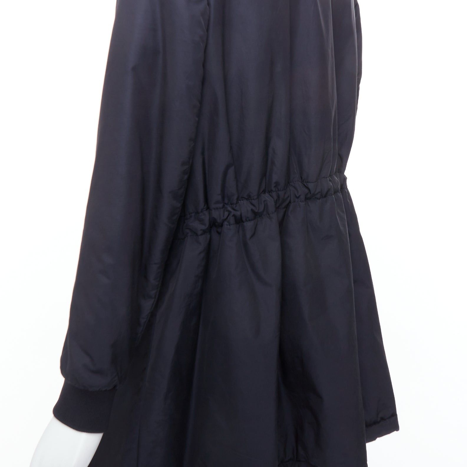 Acne Studios ACNE STUDIOS 2015 Folie Tech black bomber silver zip mini dress FR34 XS Size S / US 4 / IT 40 - 8 Thumbnail